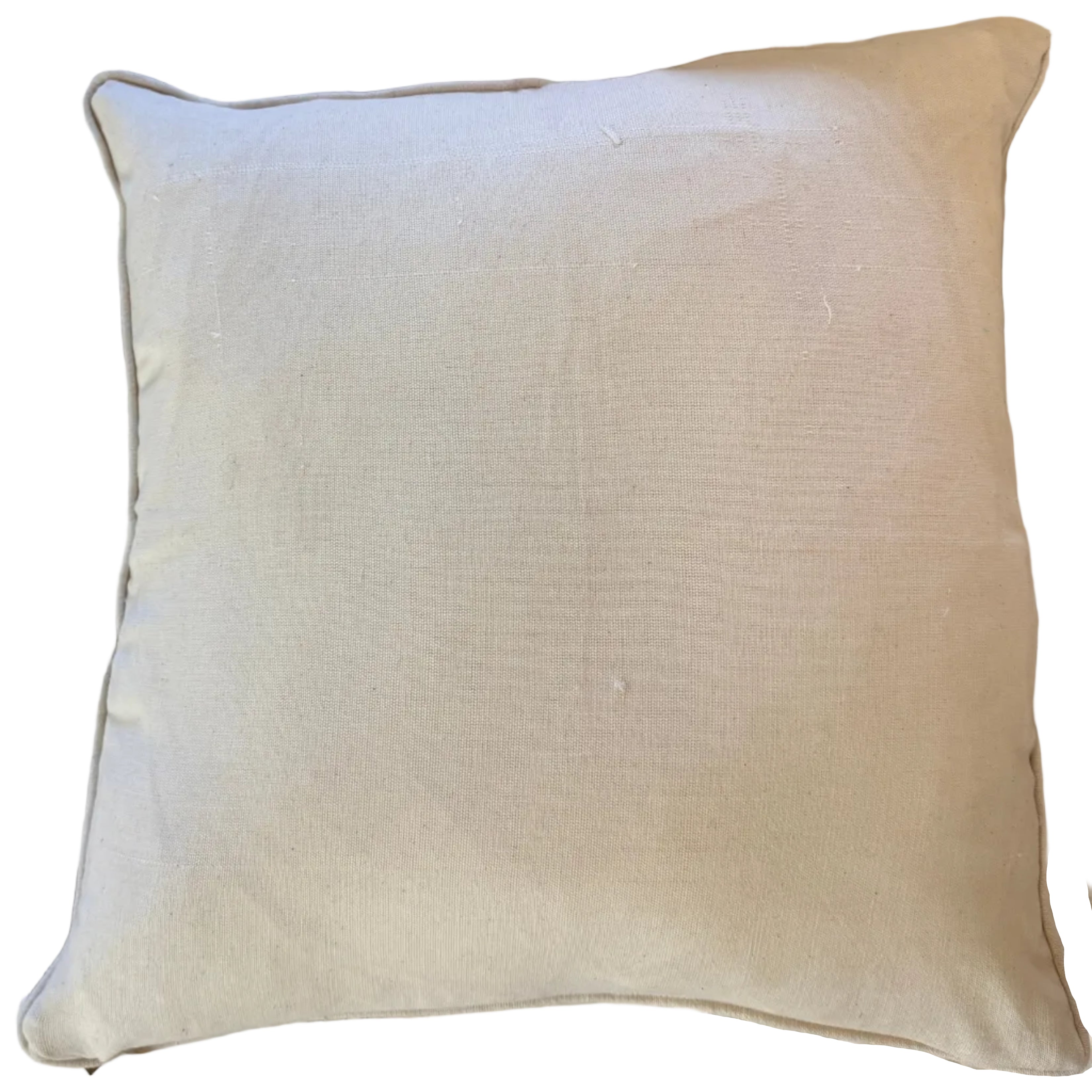 Embroidered Natural Bird & Bee Pillow Guatemala