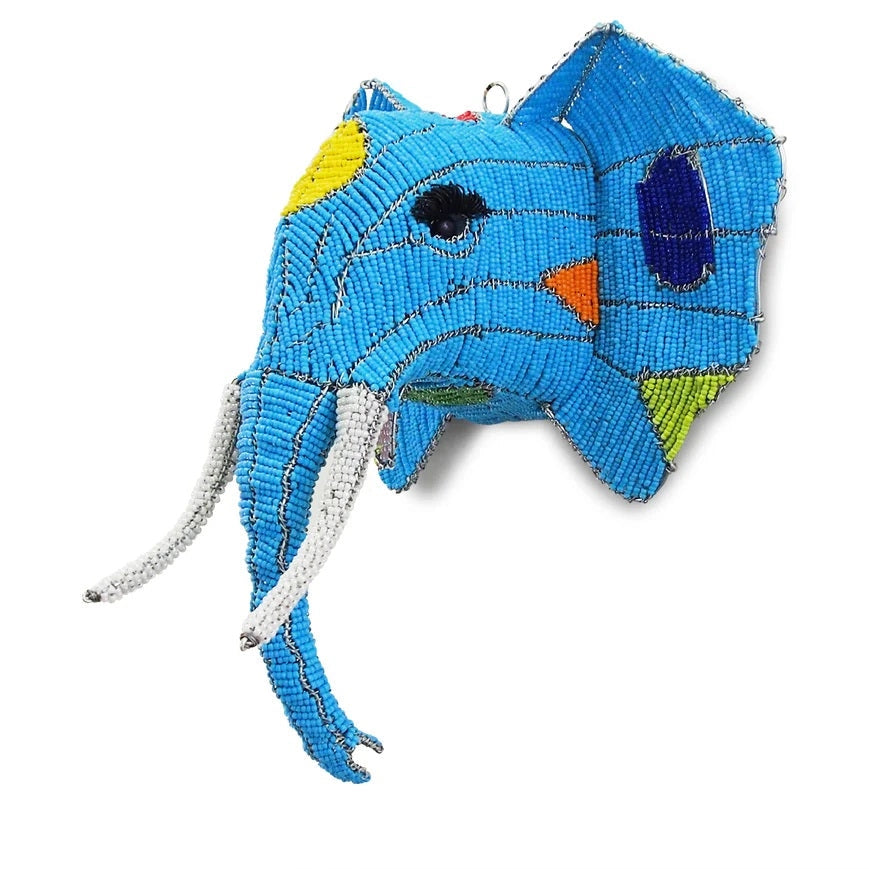 Handmade Beaded Elephant Head South Africa