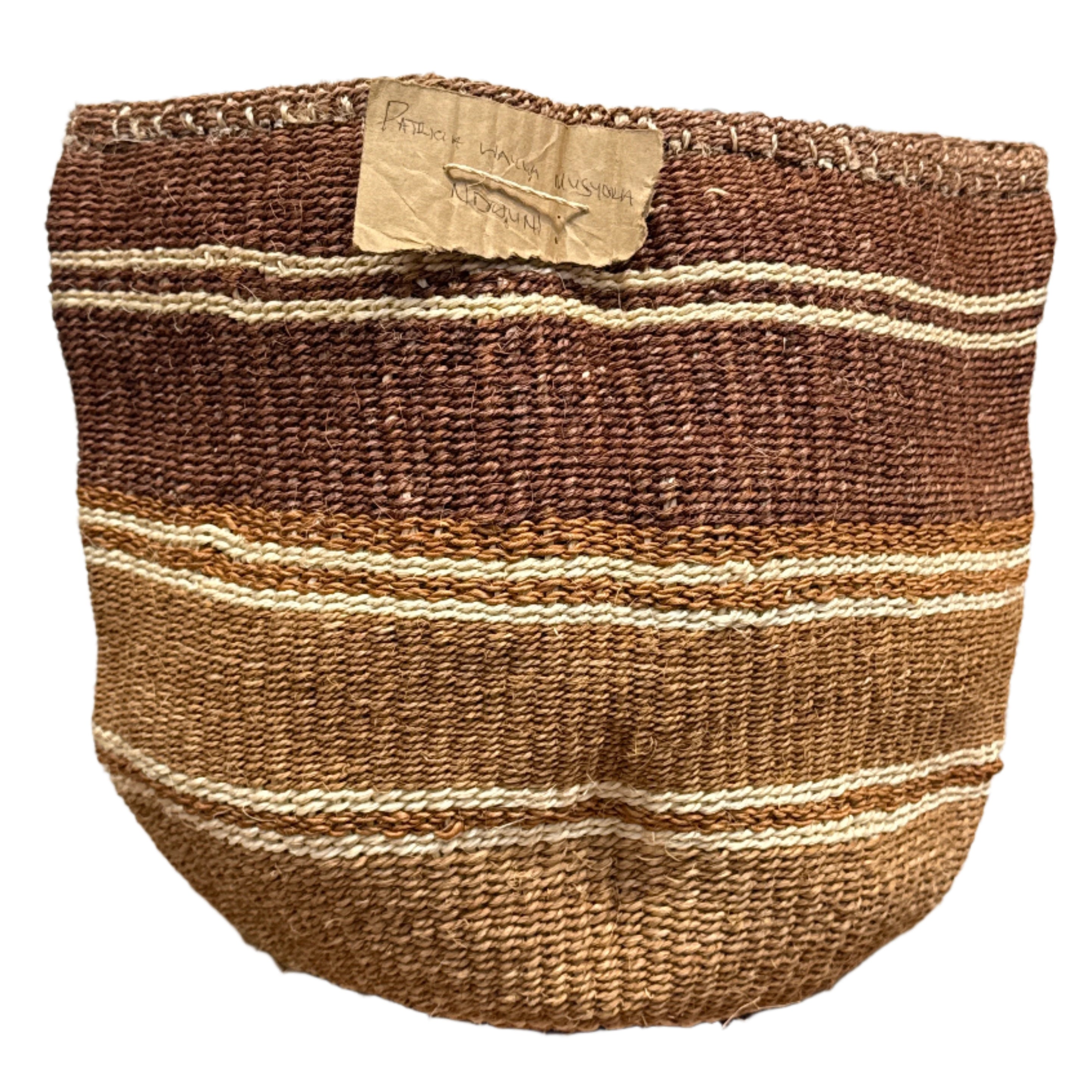 Kamba Sisal Large Basket by Patricia - Kenya