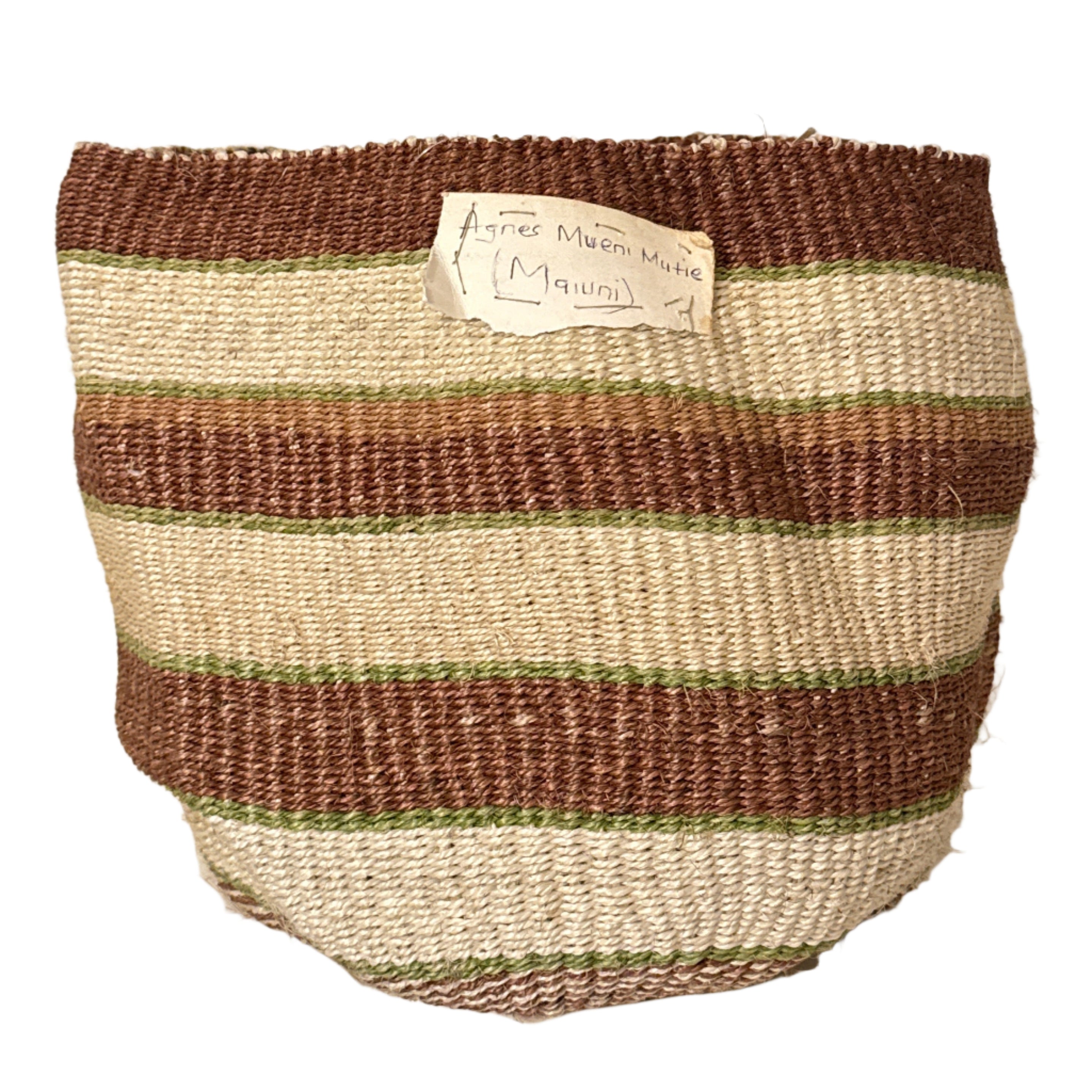 Kamba Sisal Large Basket by Agnes - Kenya