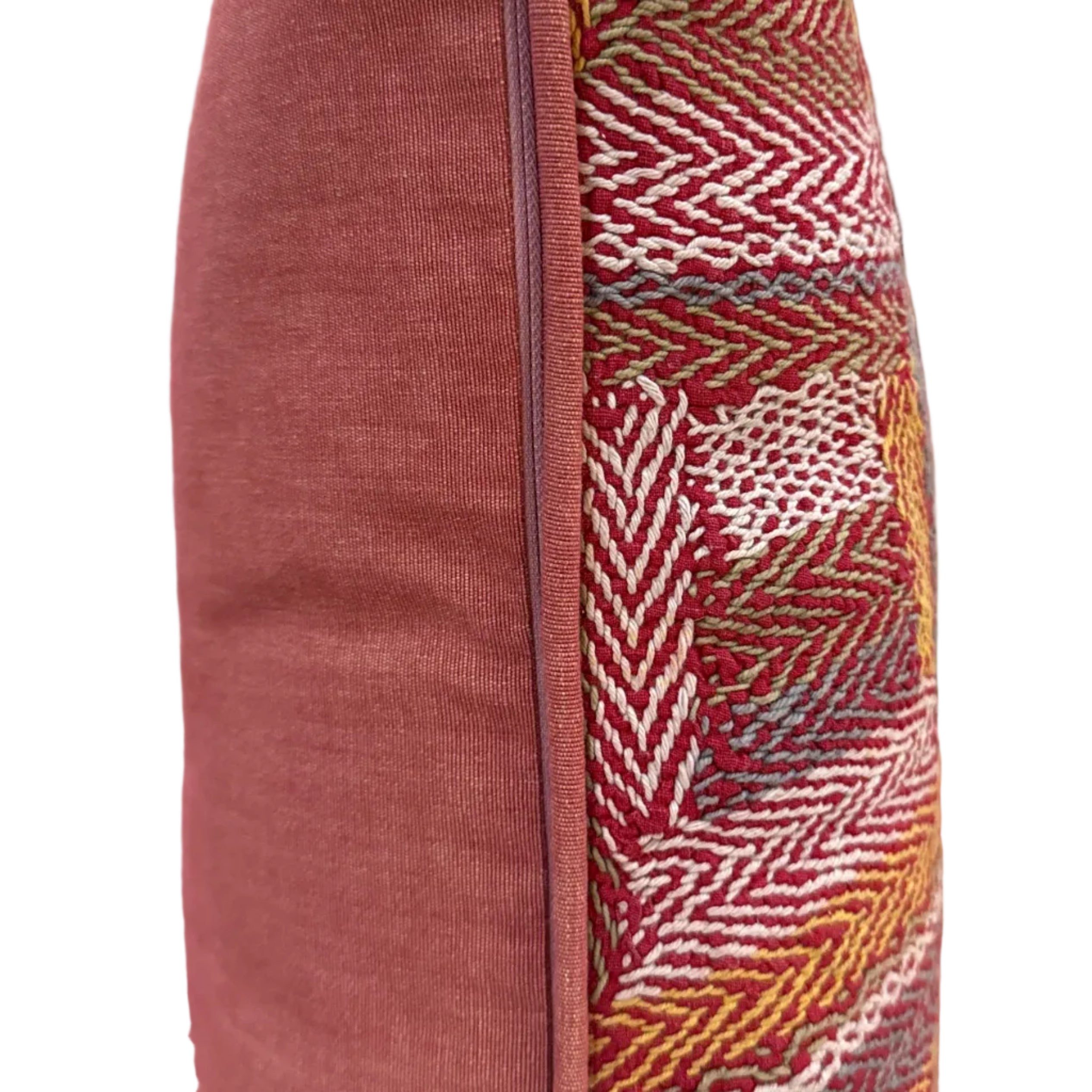 Hand Stitched Vintage Banjara Pillow India (20 x 20)