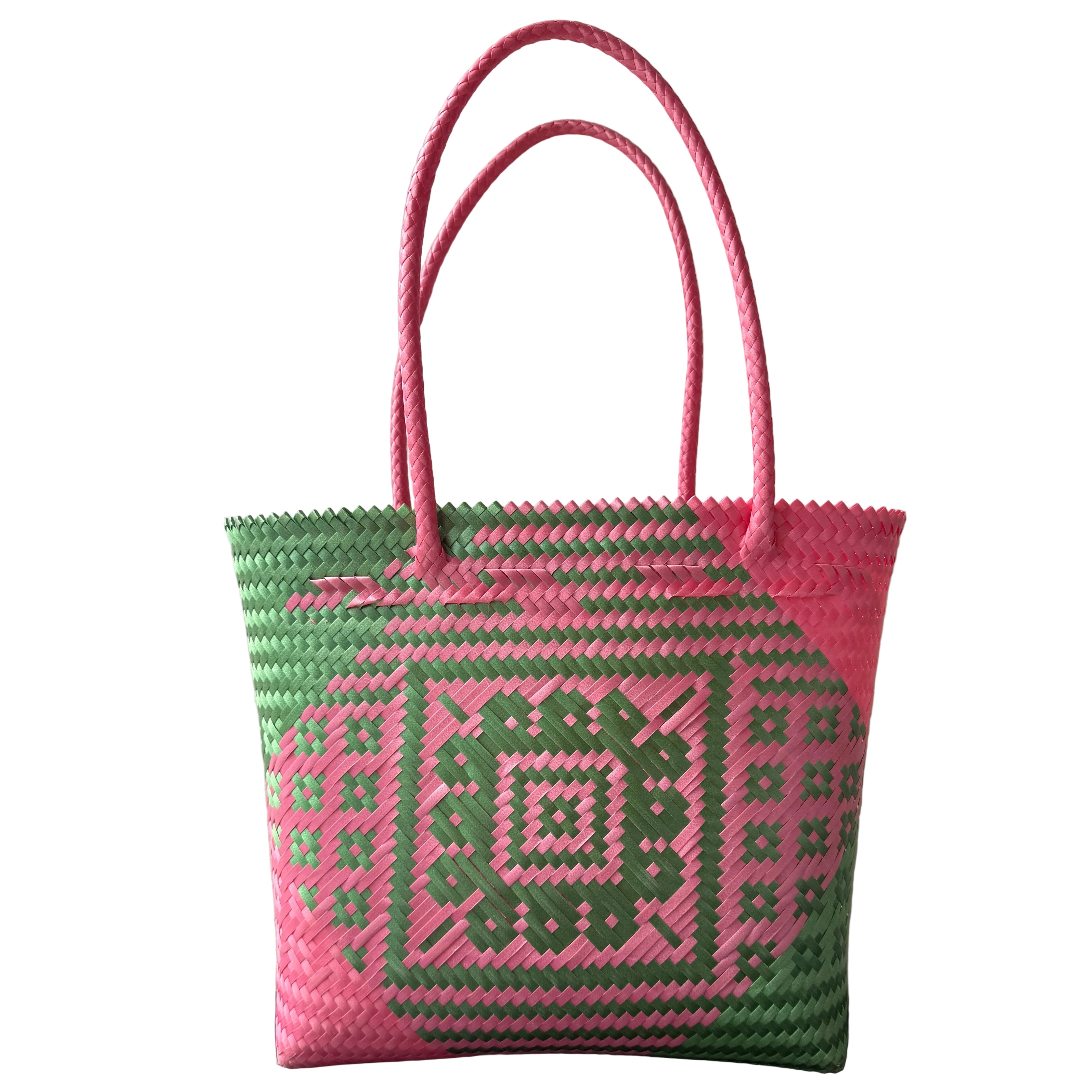 Hand Woven Abelina Pink Bag Mexico