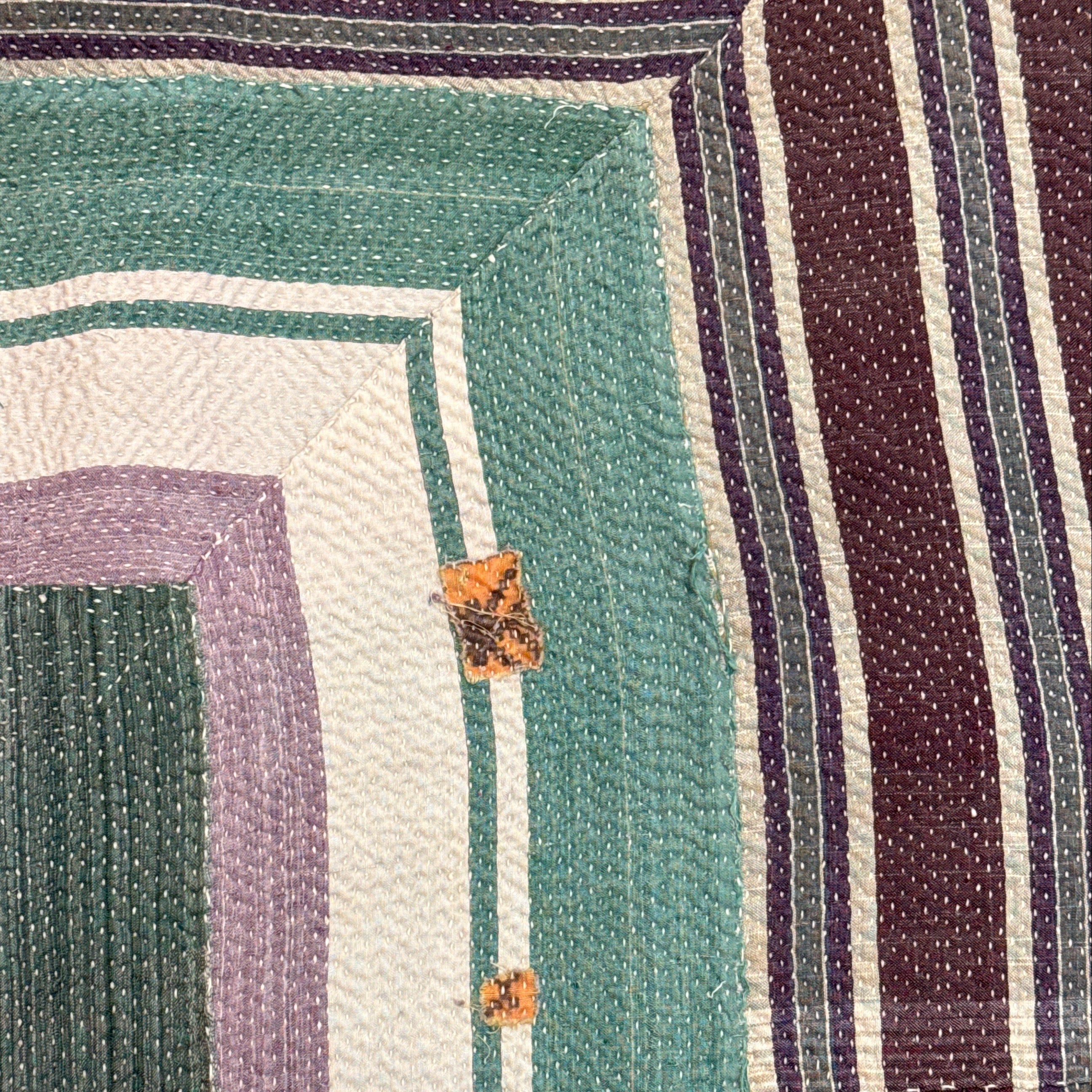 Handmade Kantha Patchwork Quilt India - 25
