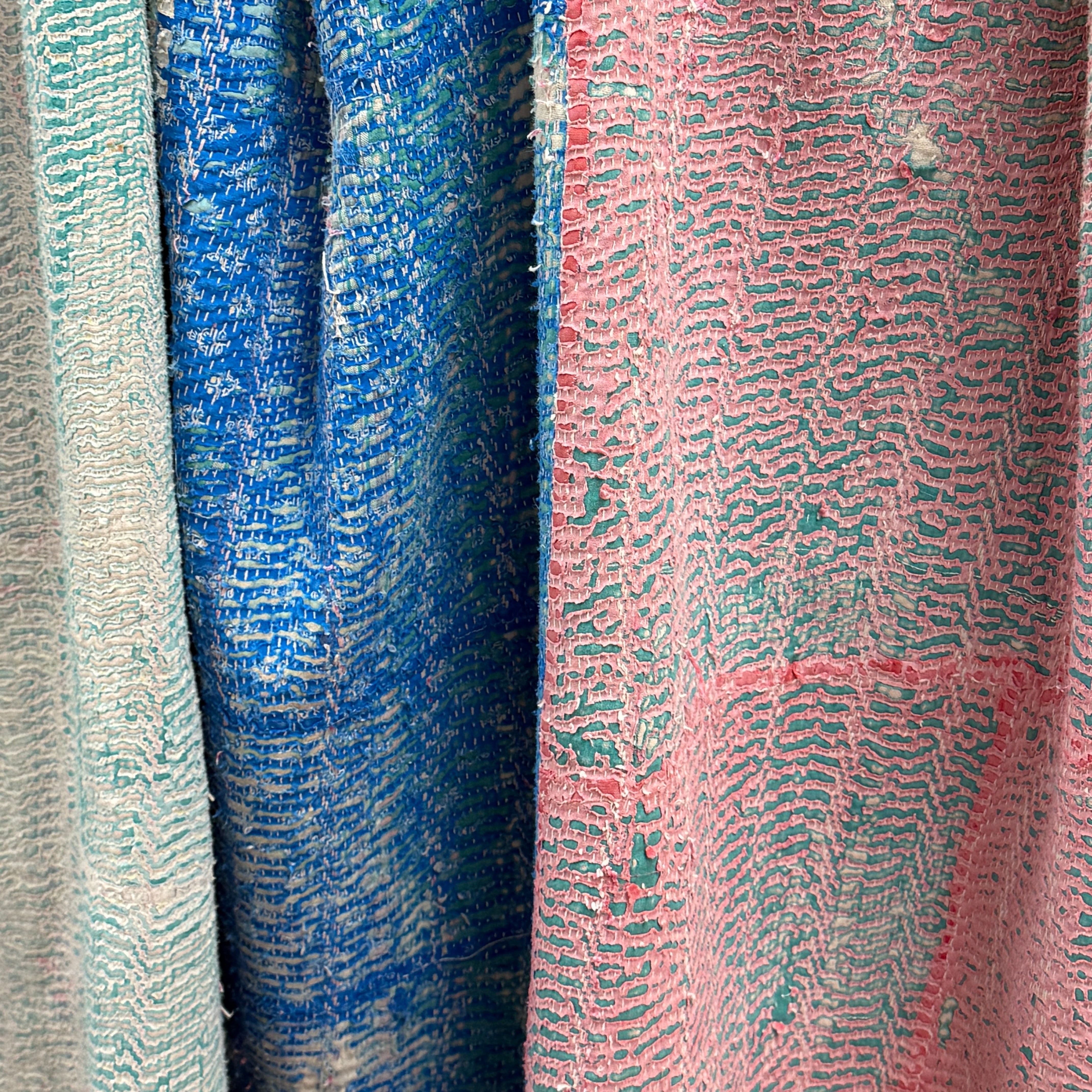 Handmade Quilt Kantha Patchwork J India