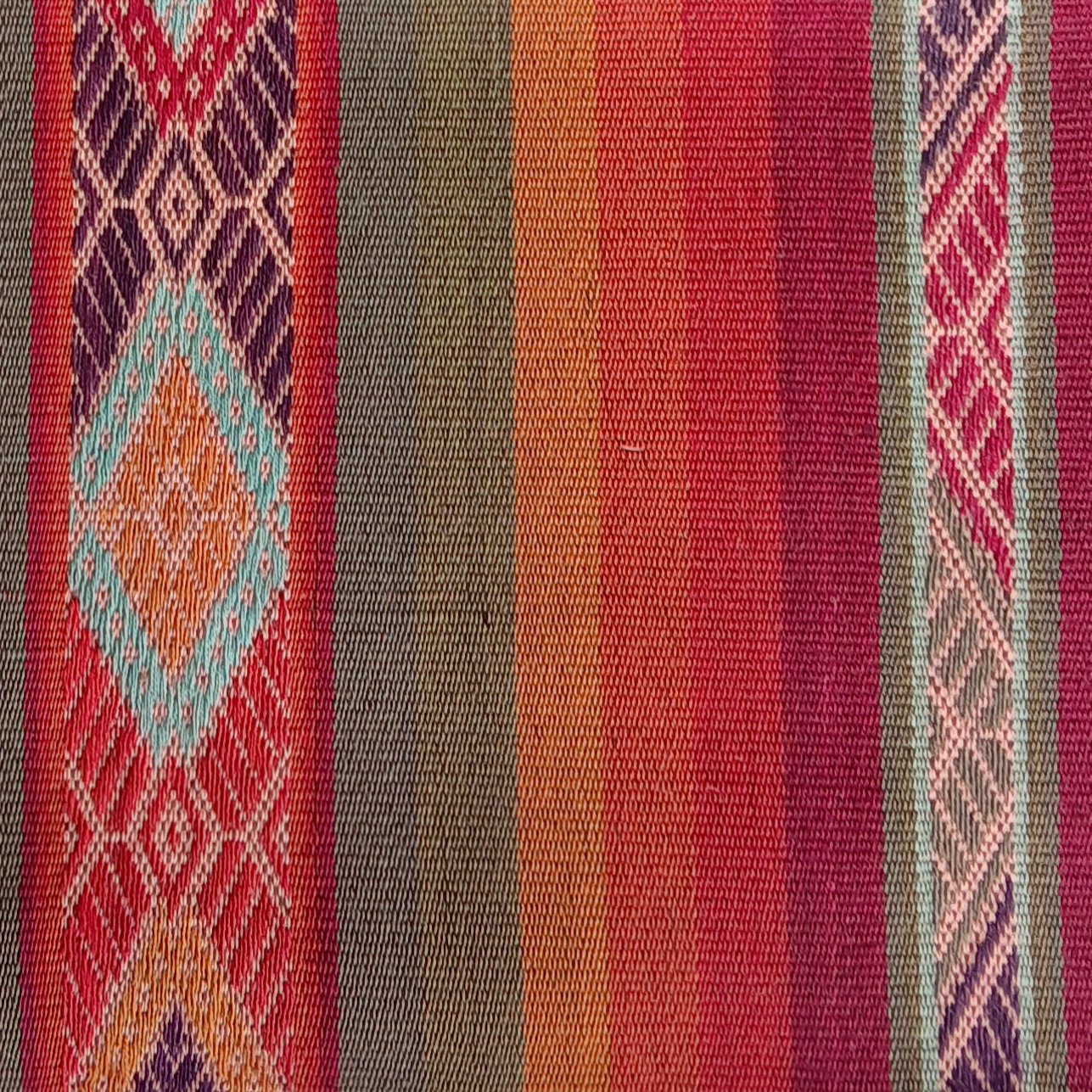 Handwoven Wool Natural Dyed Pillow Peru (19x19) - Multicolor