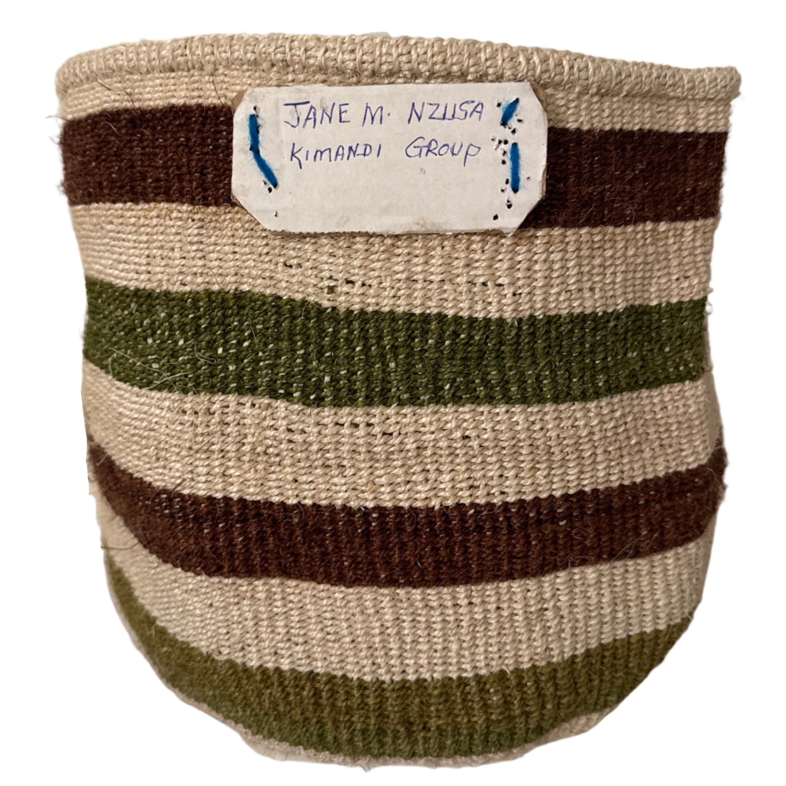 Kamba Sisal Small Basket by Jane - Kenya
