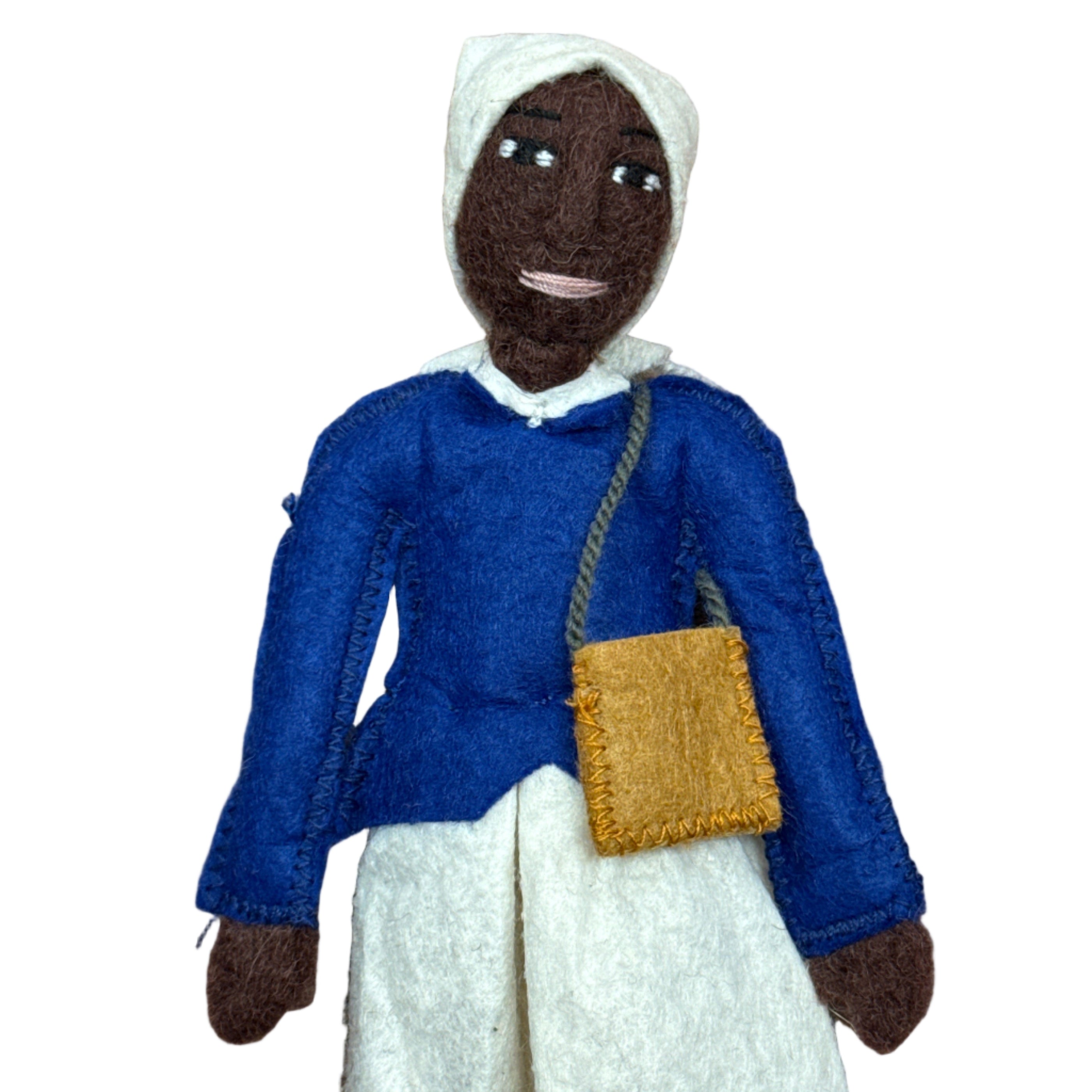 Felt doll of a person in historical - HARRIET Tubman