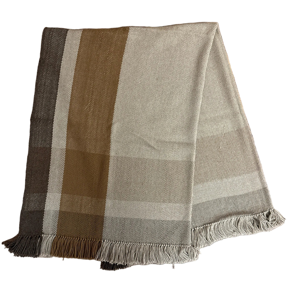 Handwoven Alpaca Coffee Throw Bolivia - D