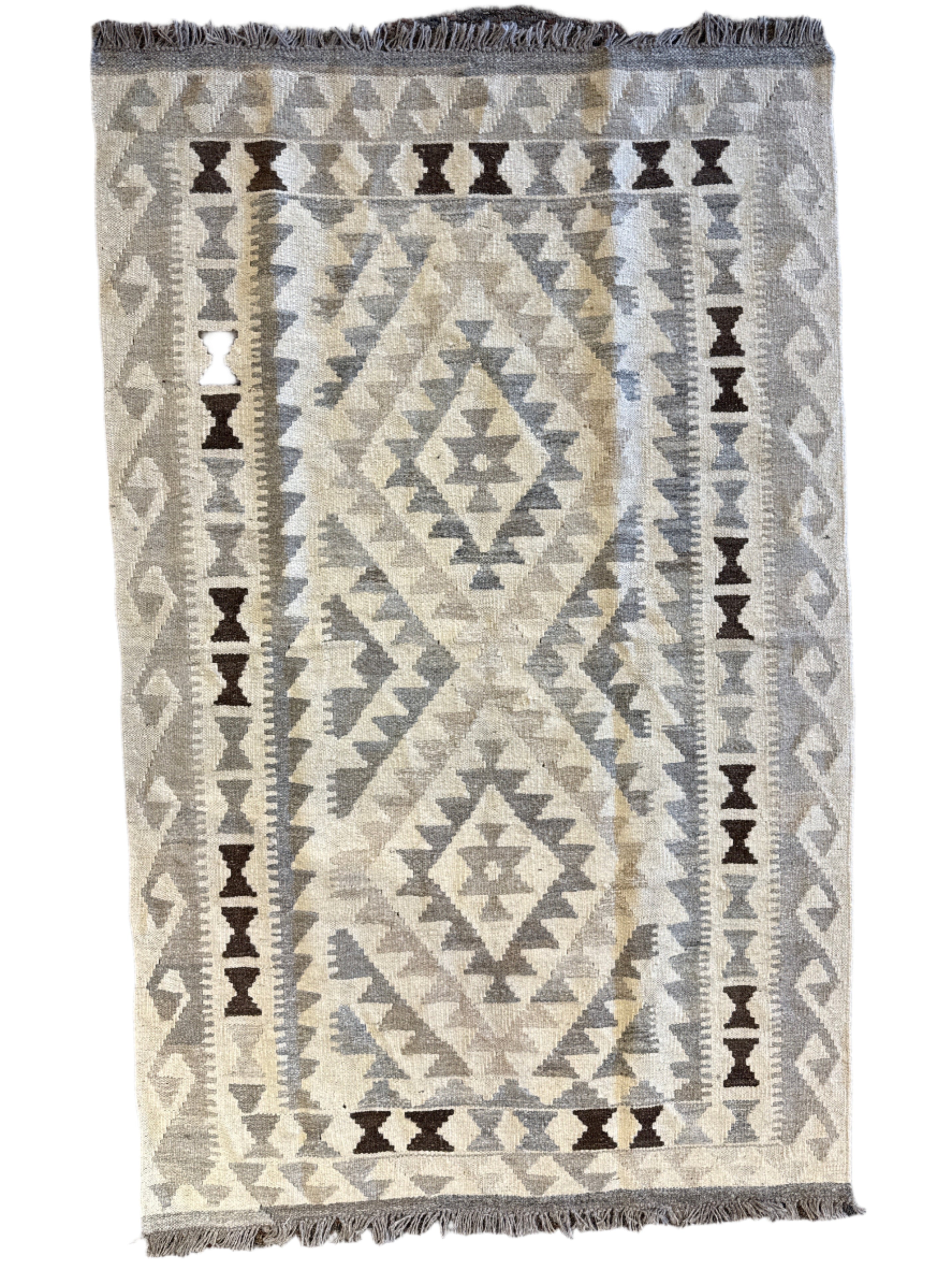 Handwoven Wool Kilim Small Rug Afghanistan (3x5) - 004