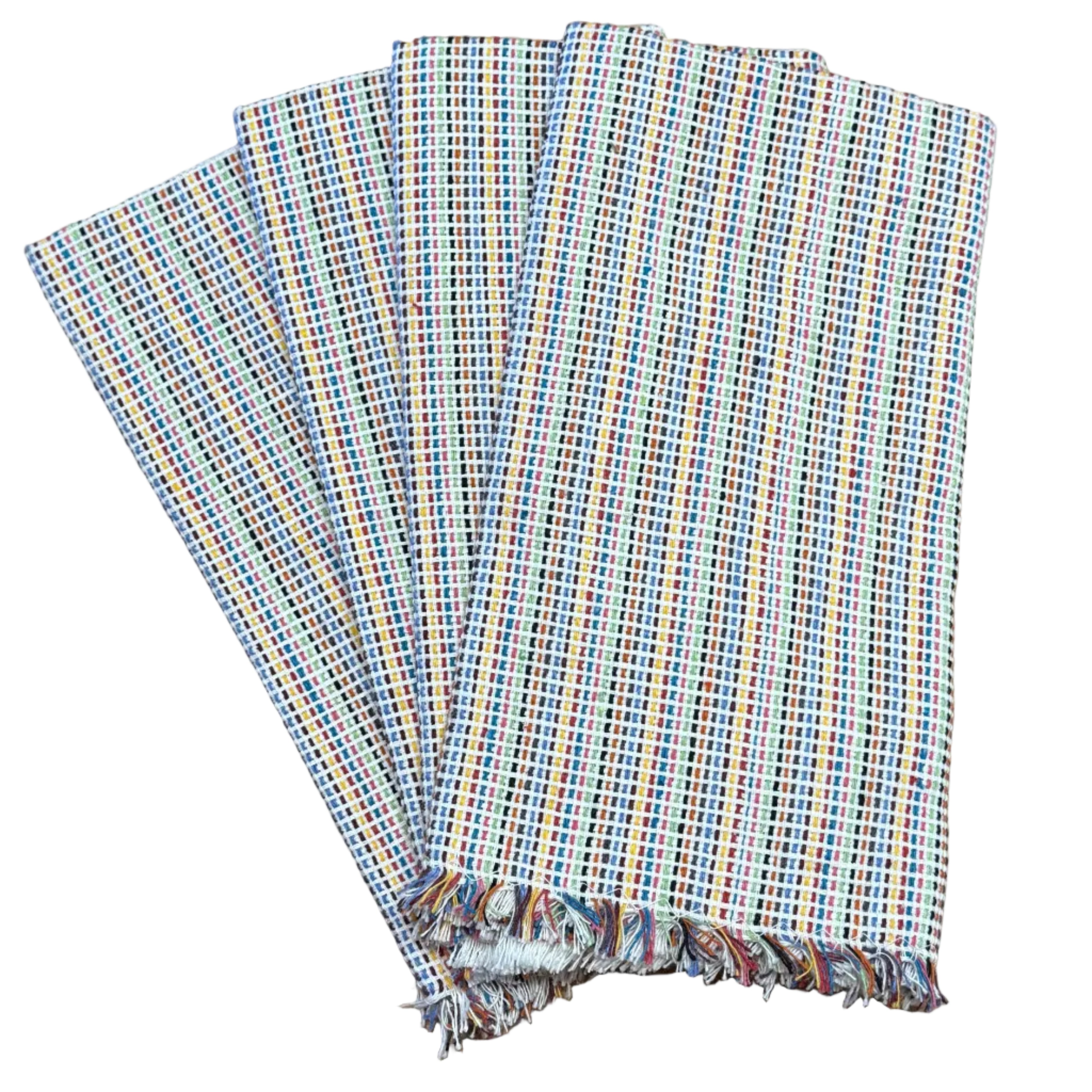 Handwoven Patzcuaro Colorful Placemats Set of 4 Mexico