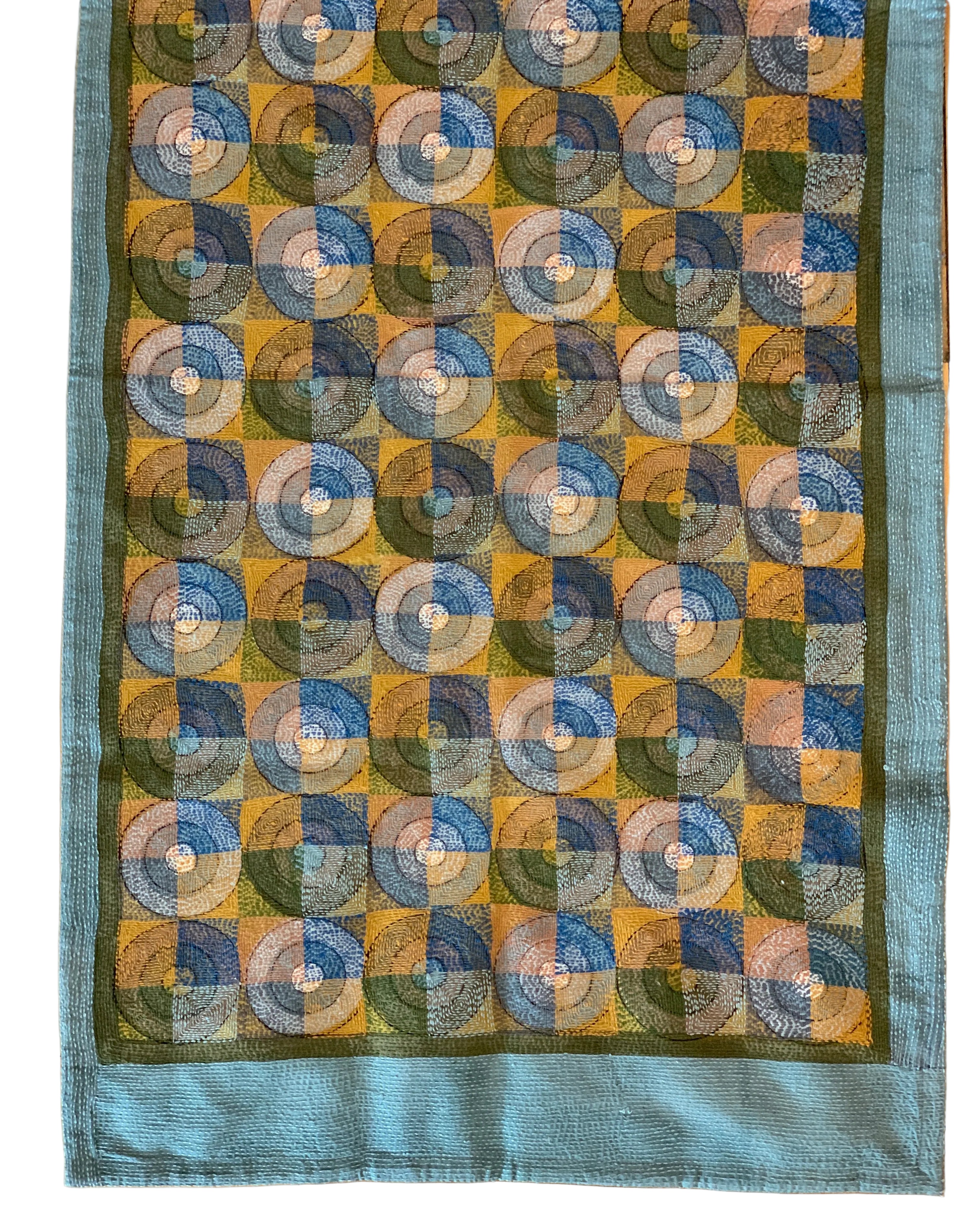Kantha Stitched Morning Prantik Scarf India