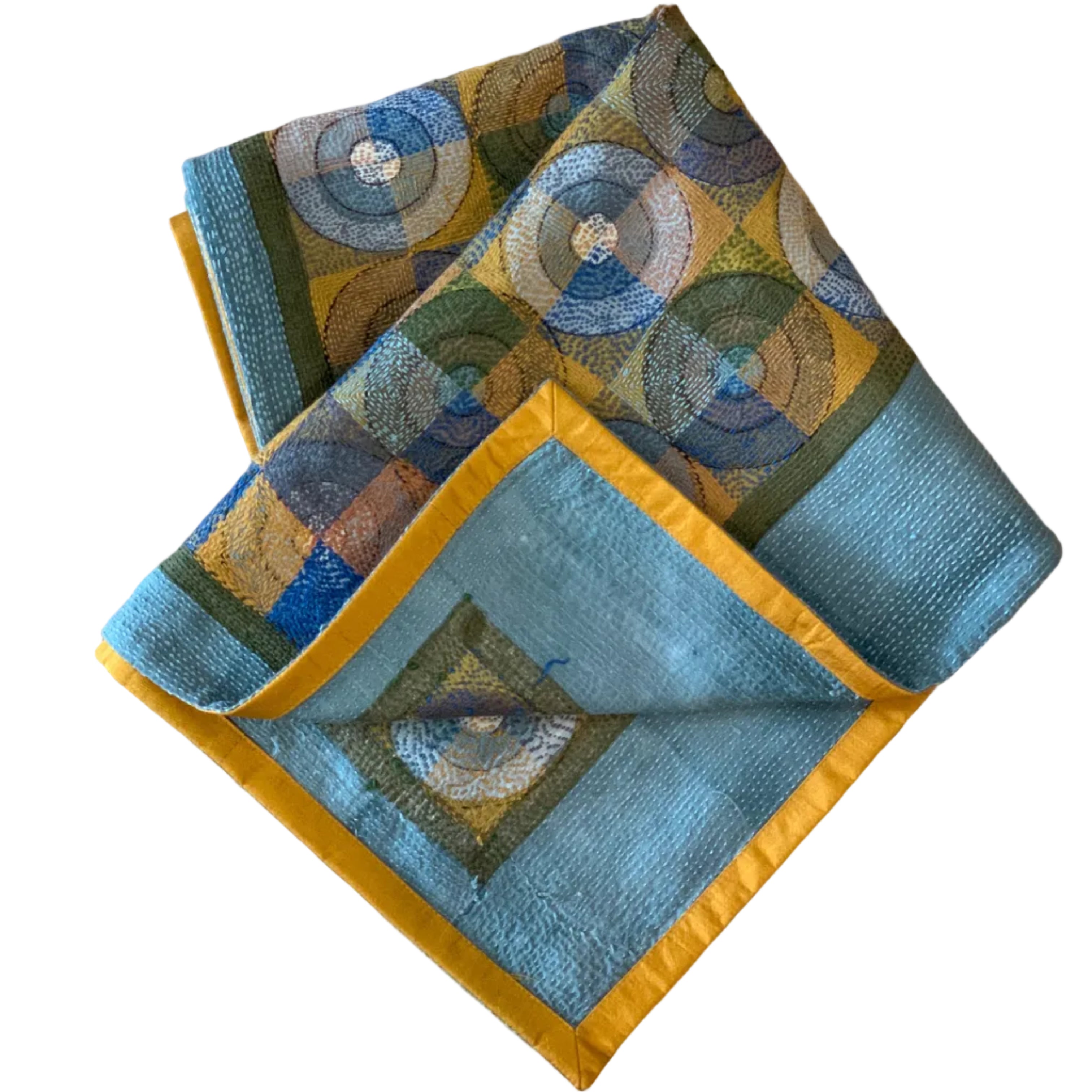 Kantha Stitched Morning Prantik Scarf India