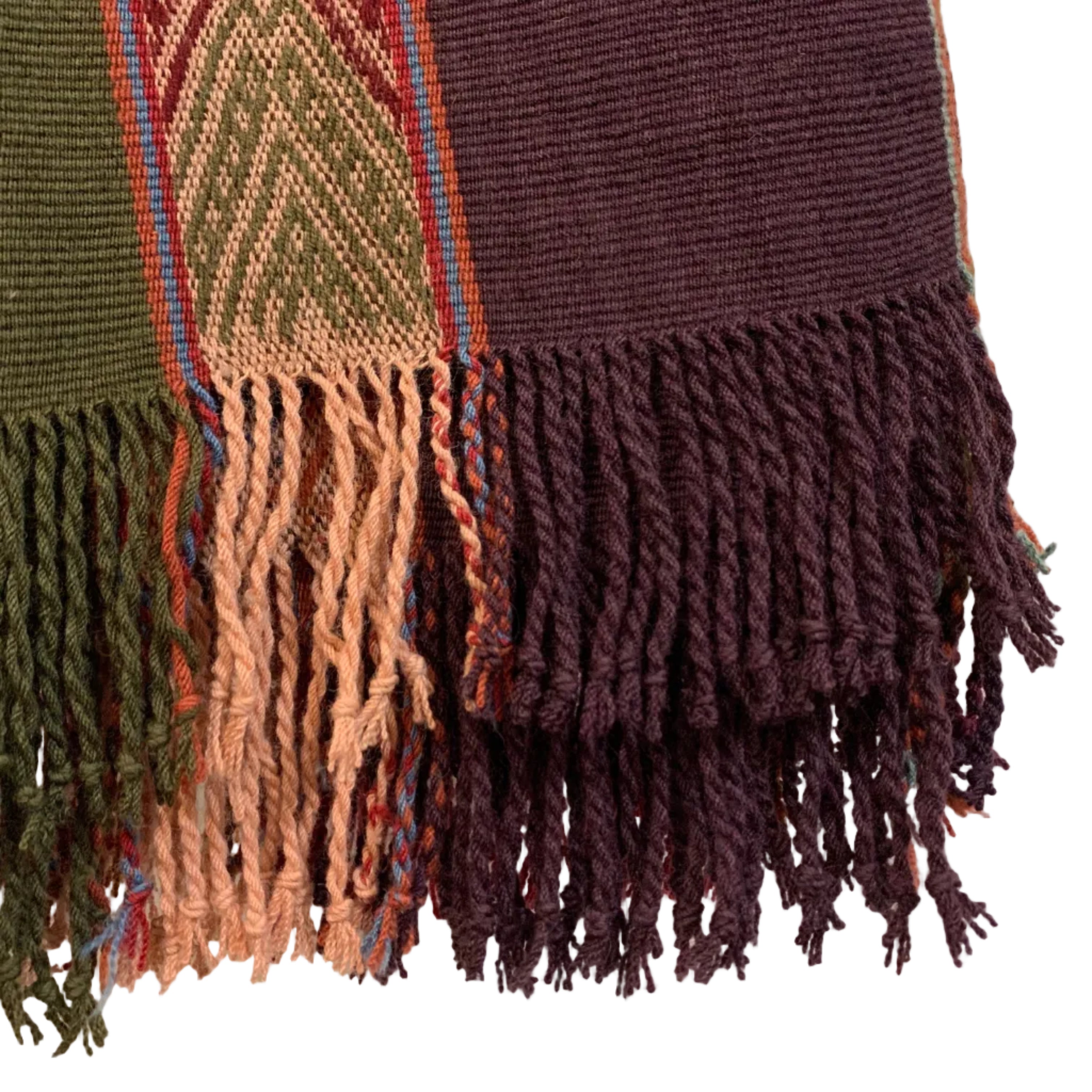 Handwoven Rosa Merino and Alpaca Throw Peru