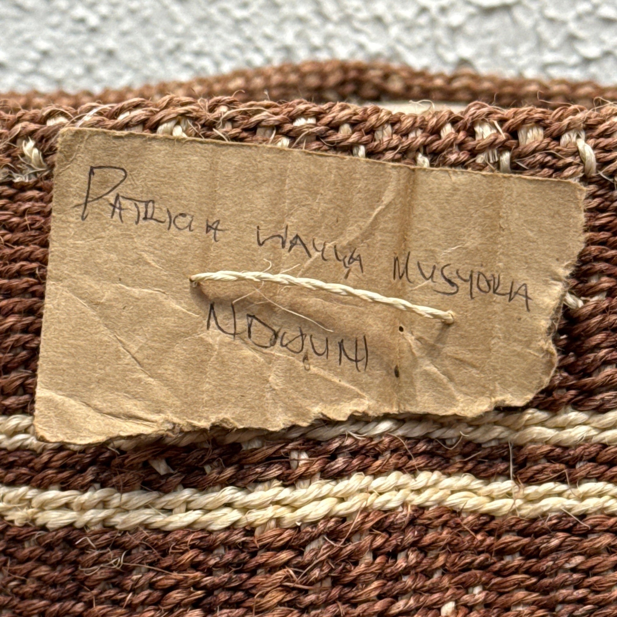 Kamba Sisal Large Basket by Patricia - Kenya