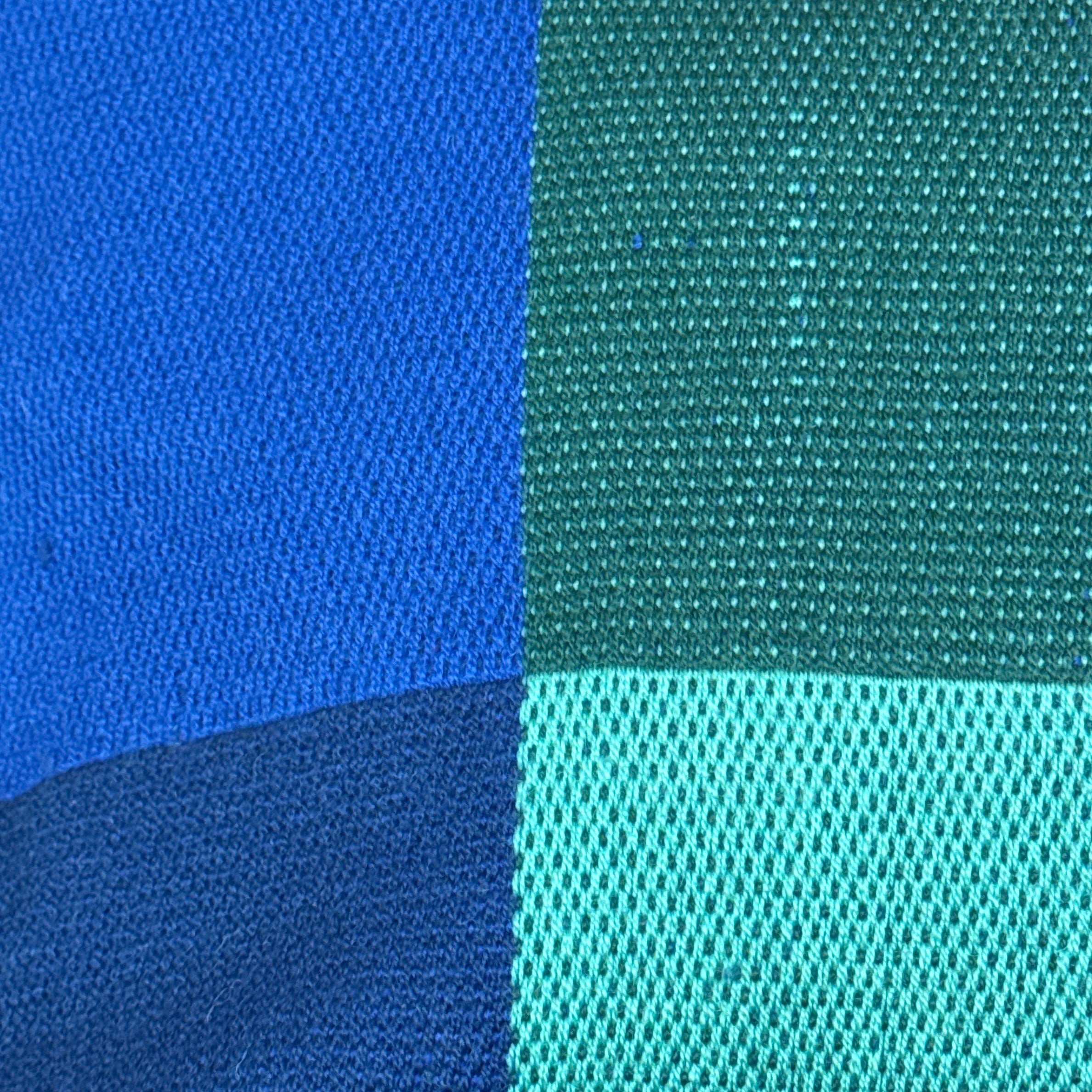 Handmade Woven Leather Blues Tote Bag Peru