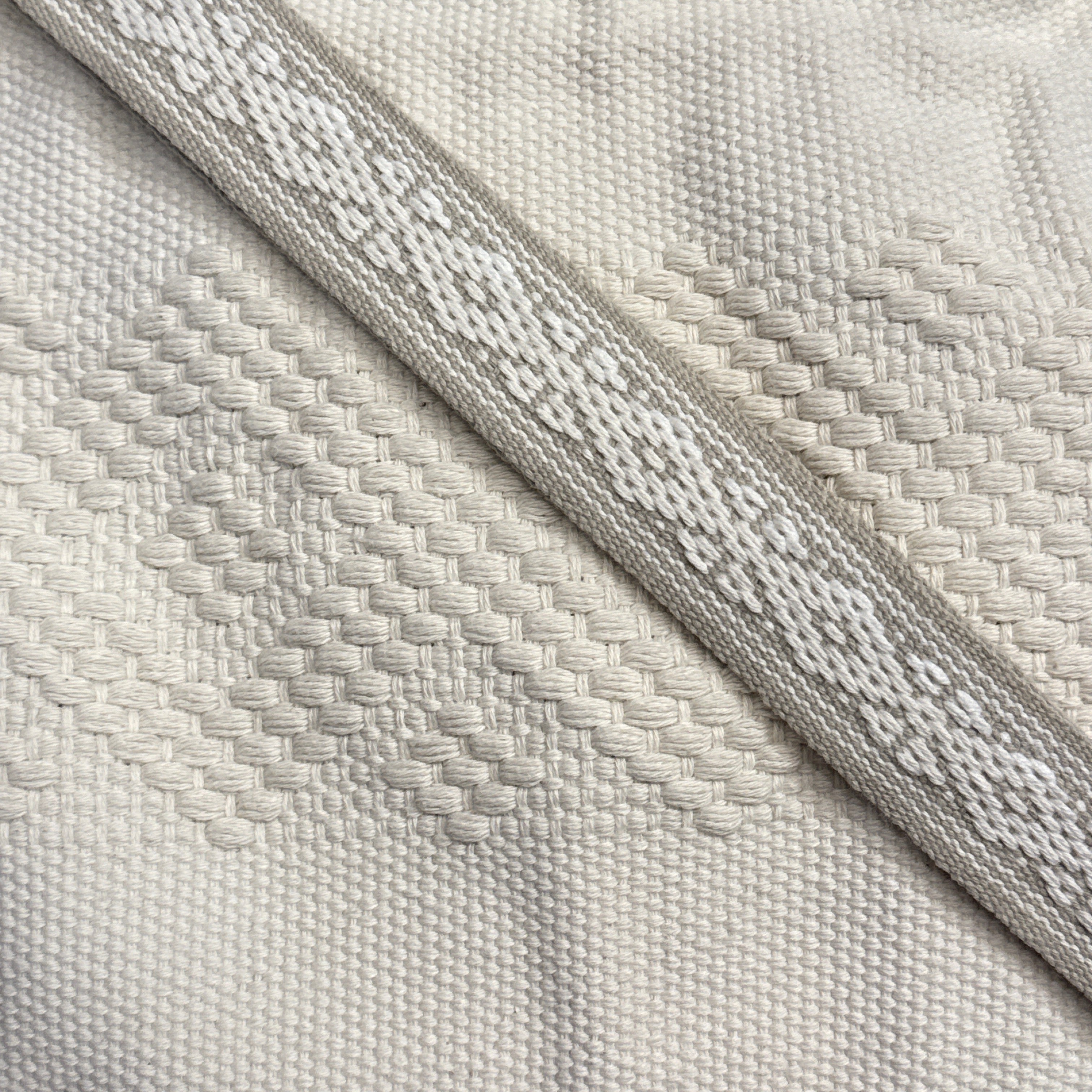 Handwoven Jalieza Cotton Natural Satchel Mexico