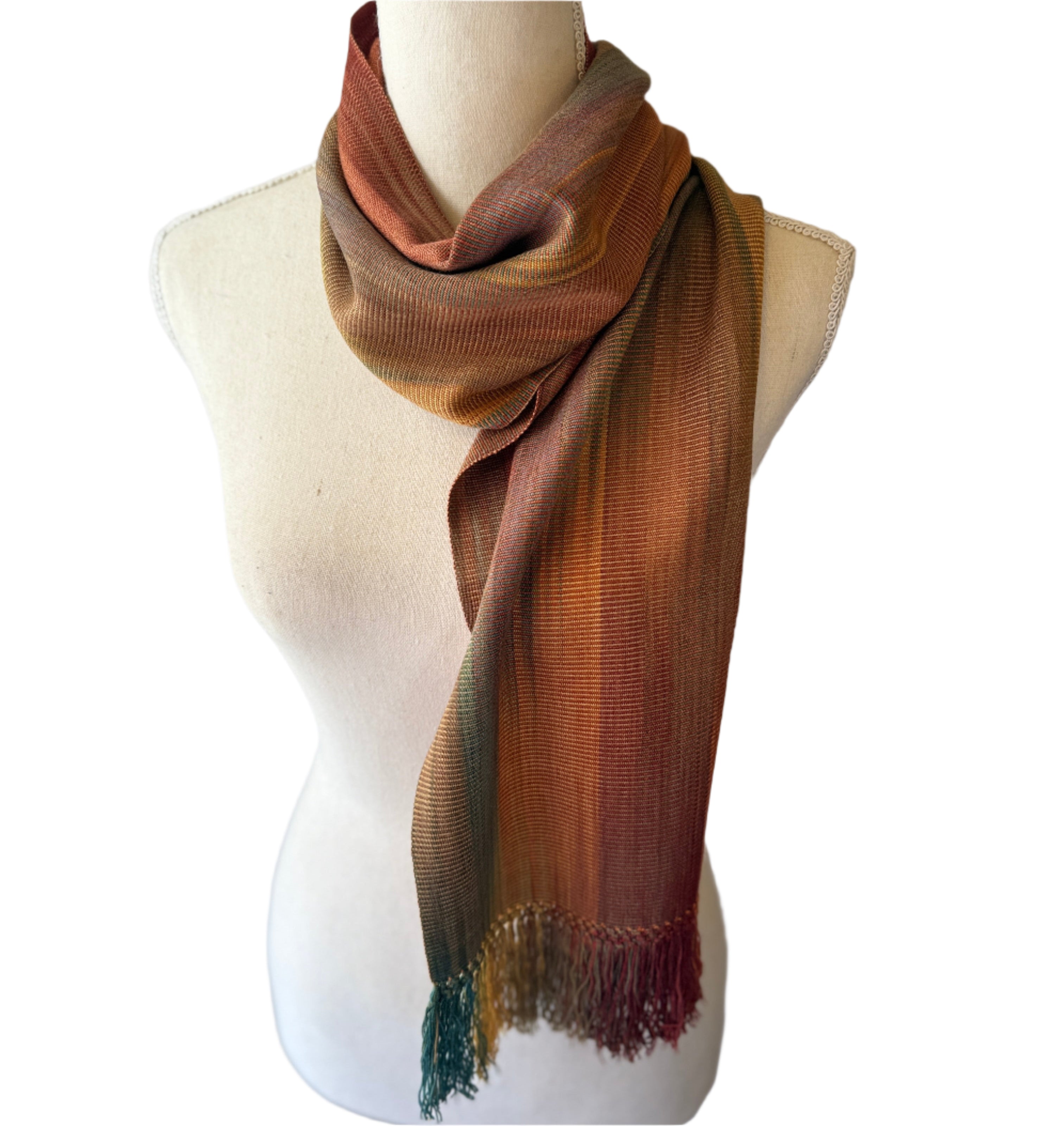 Handwoven Bamboo Warm Scarf Guatemala