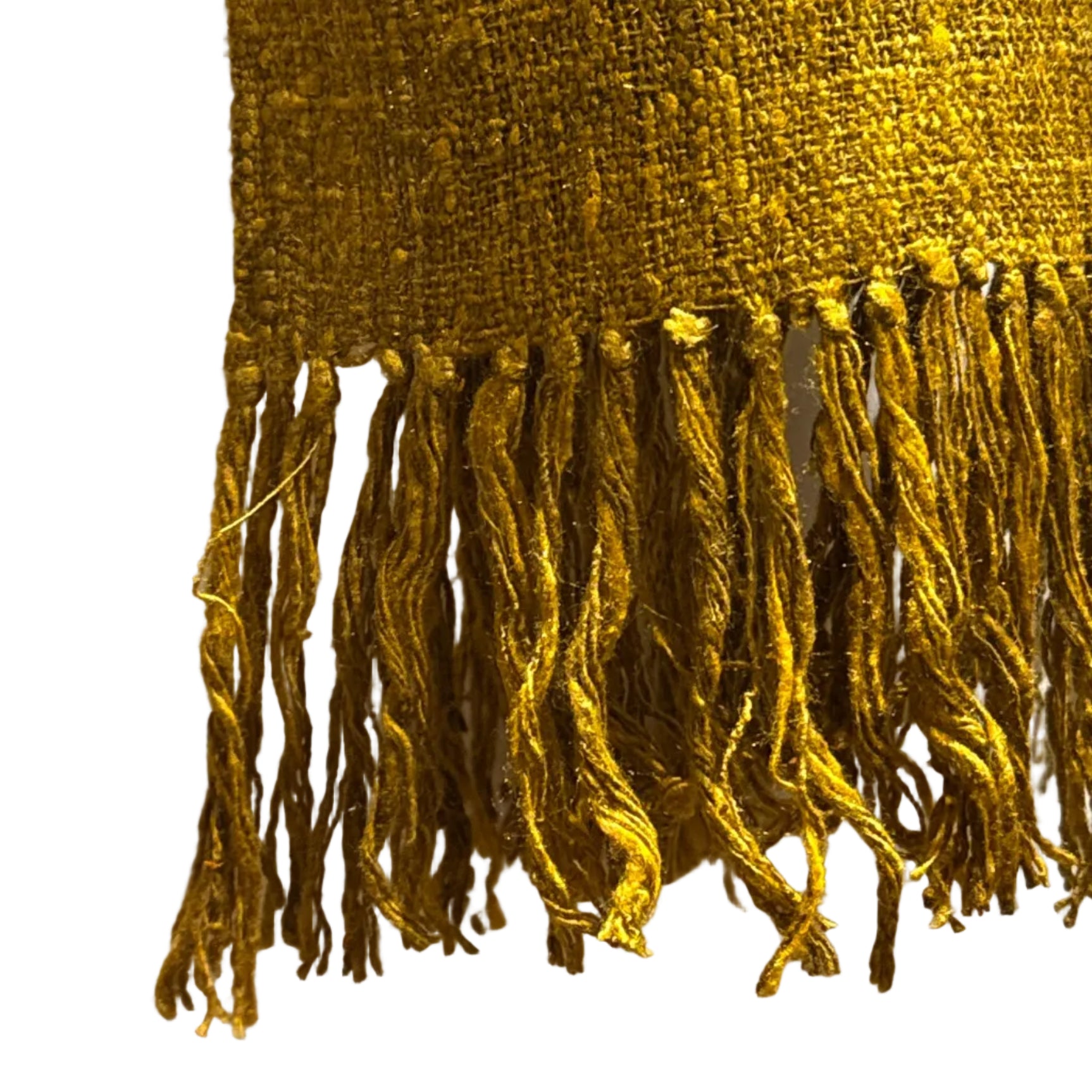 Handwoven Turmeric Wild Silk Scarf Madagascar