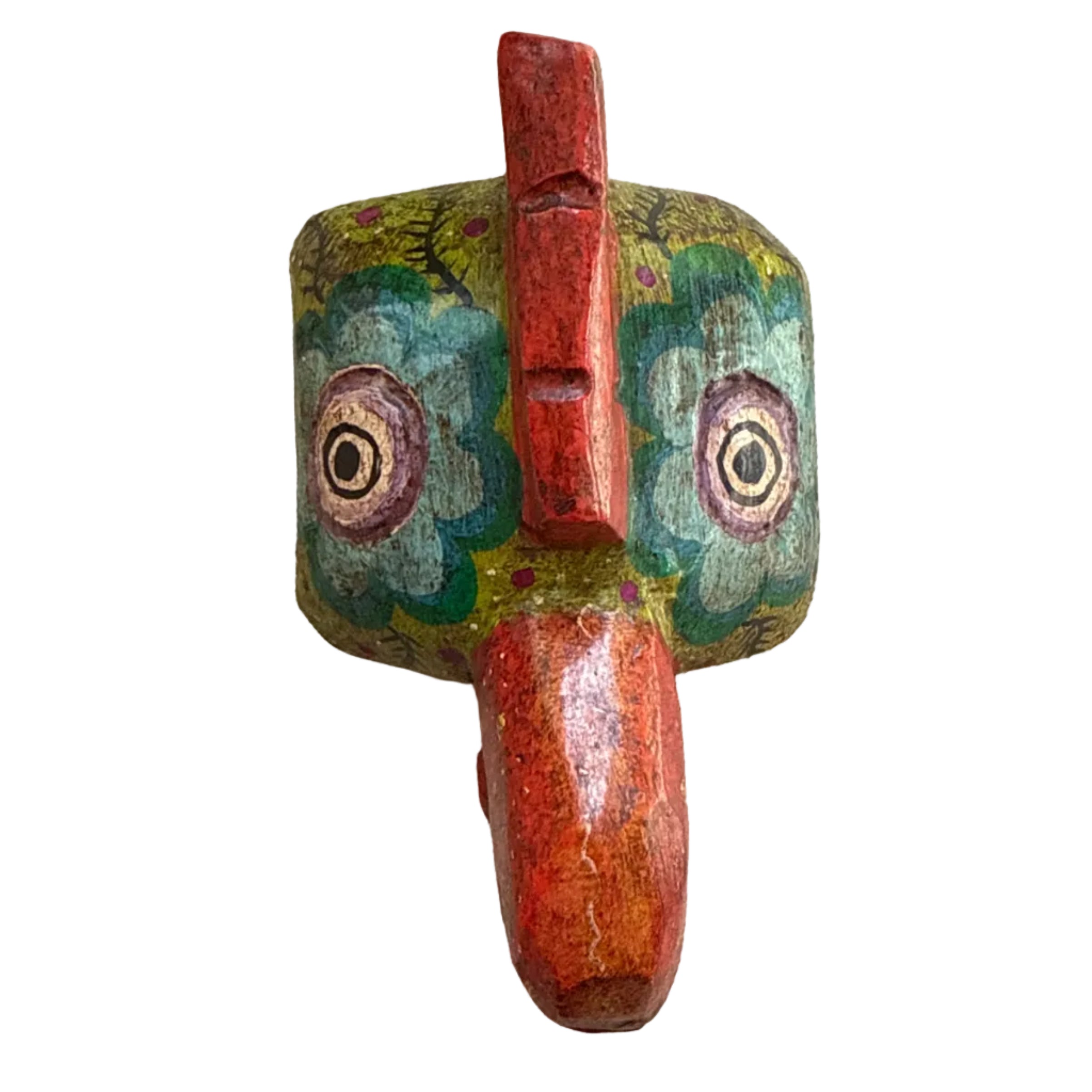 Wooden Rooster Mask Small Guatemala