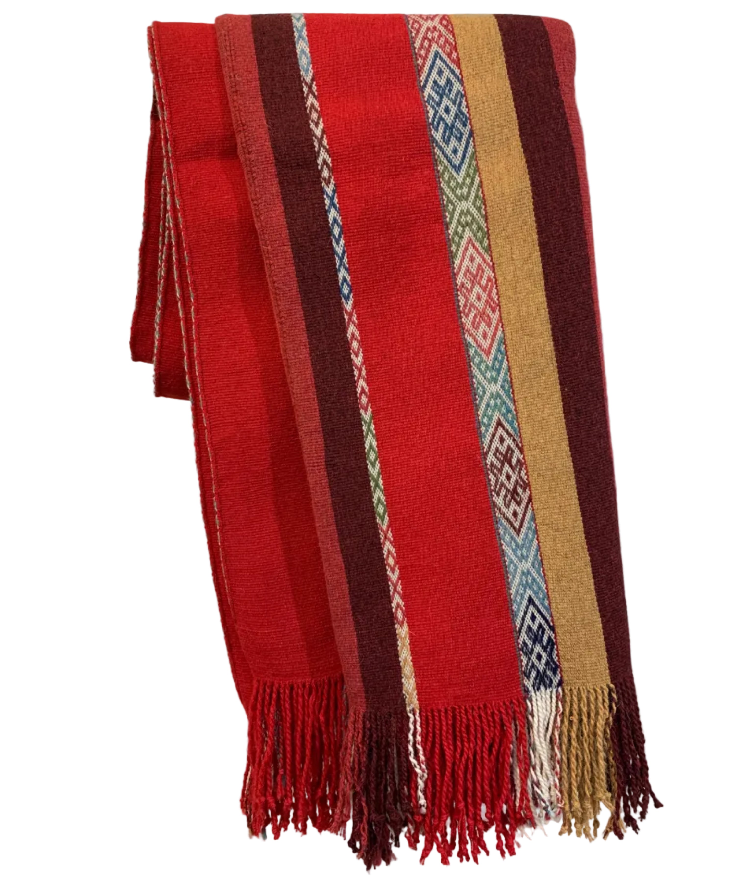 Handwoven Colores Merino and Alpaca Throw Peru