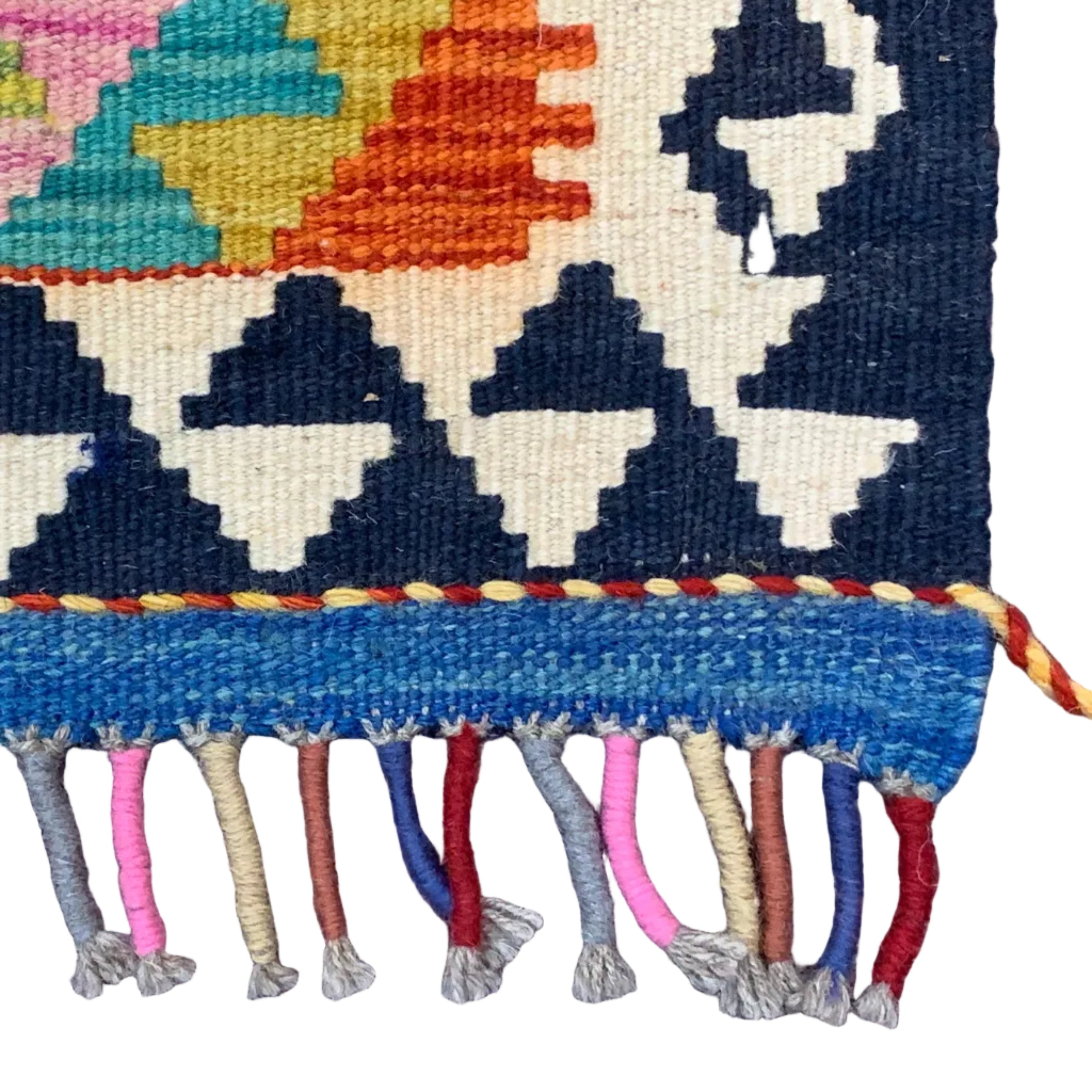 Handwoven Small Kilim Afghanistan (3x4) - 006