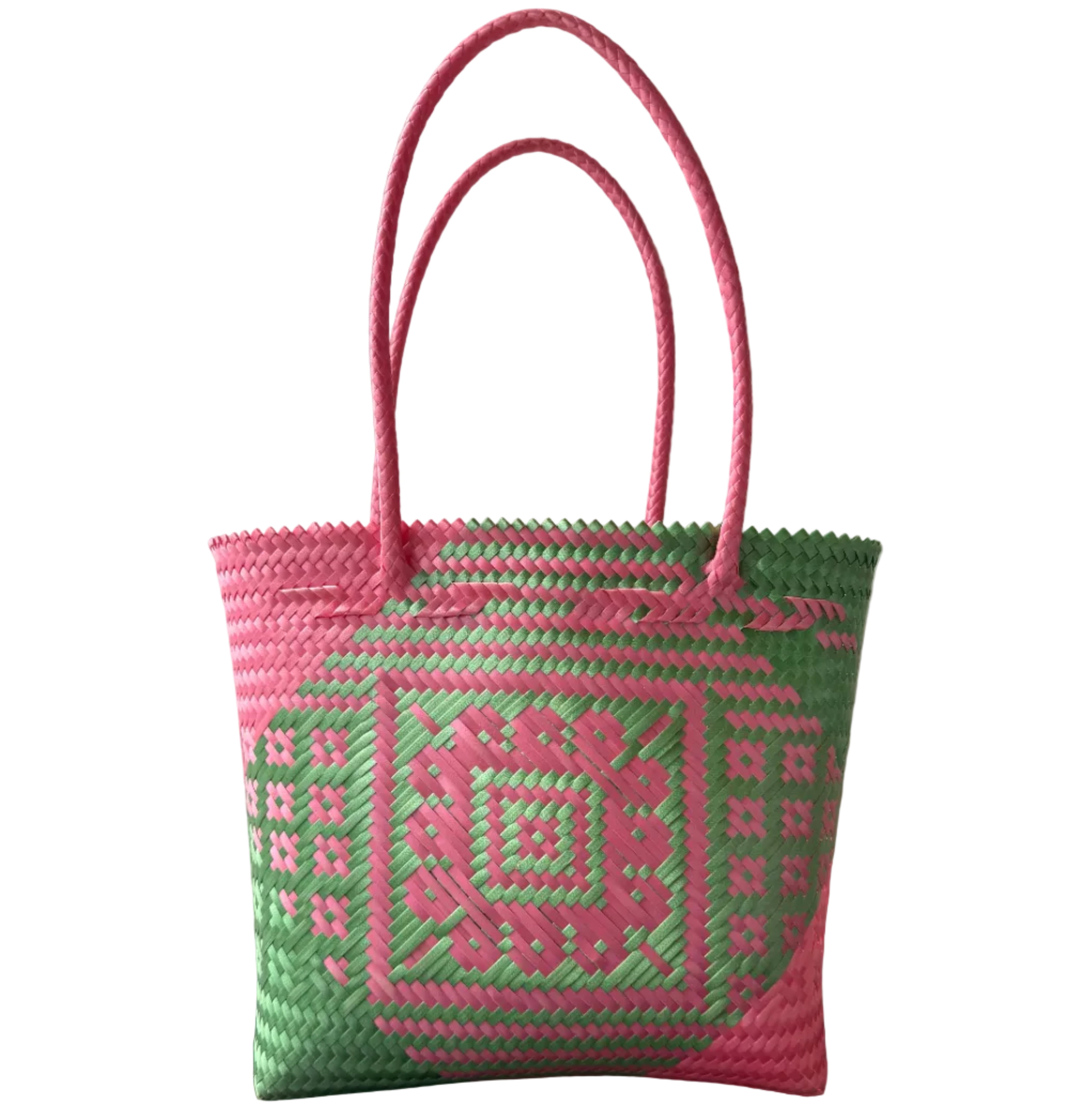 Hand Woven Abelina Pink Bag Mexico