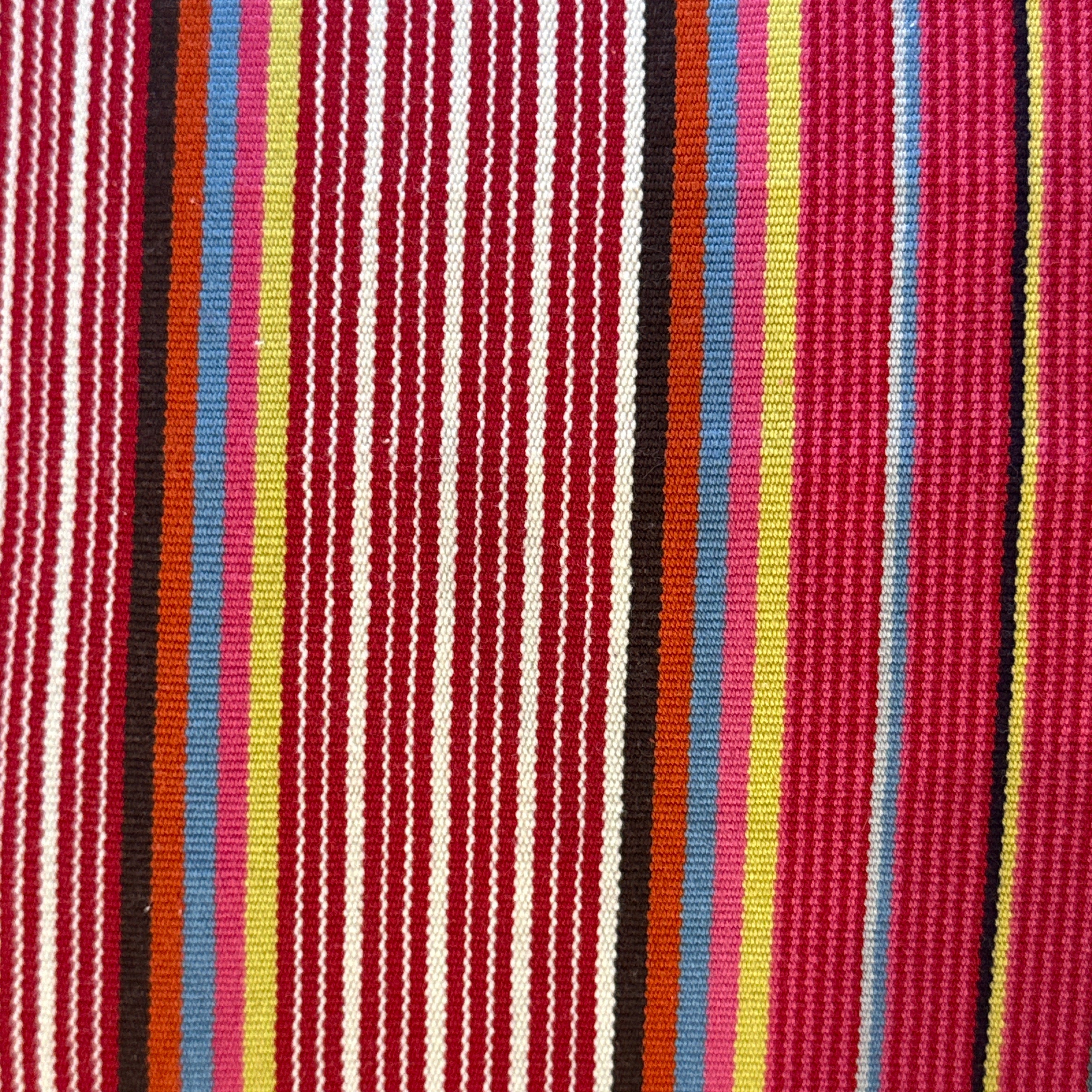 Handwoven Cotton Lumbar Pillow Mexico (14x20)