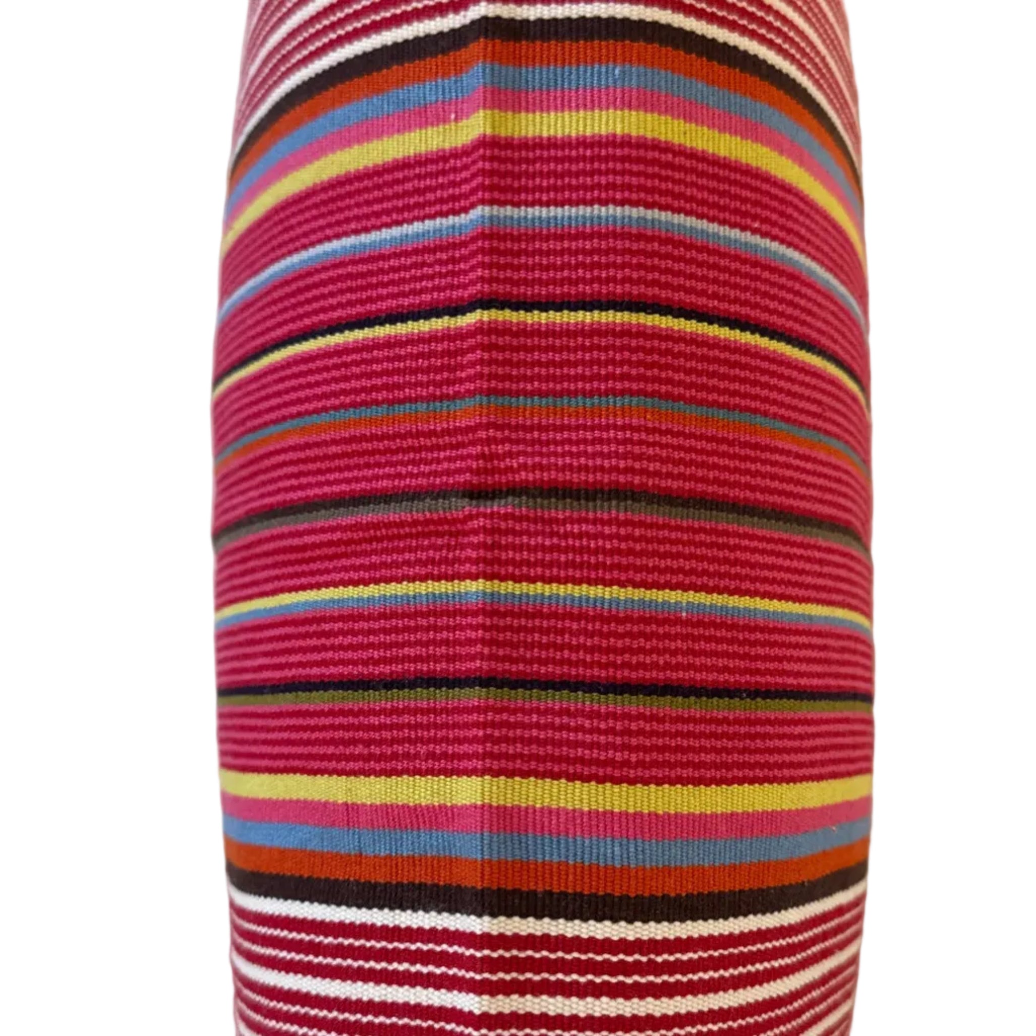 Handwoven Cotton Lumbar Pillow Mexico (14x20)