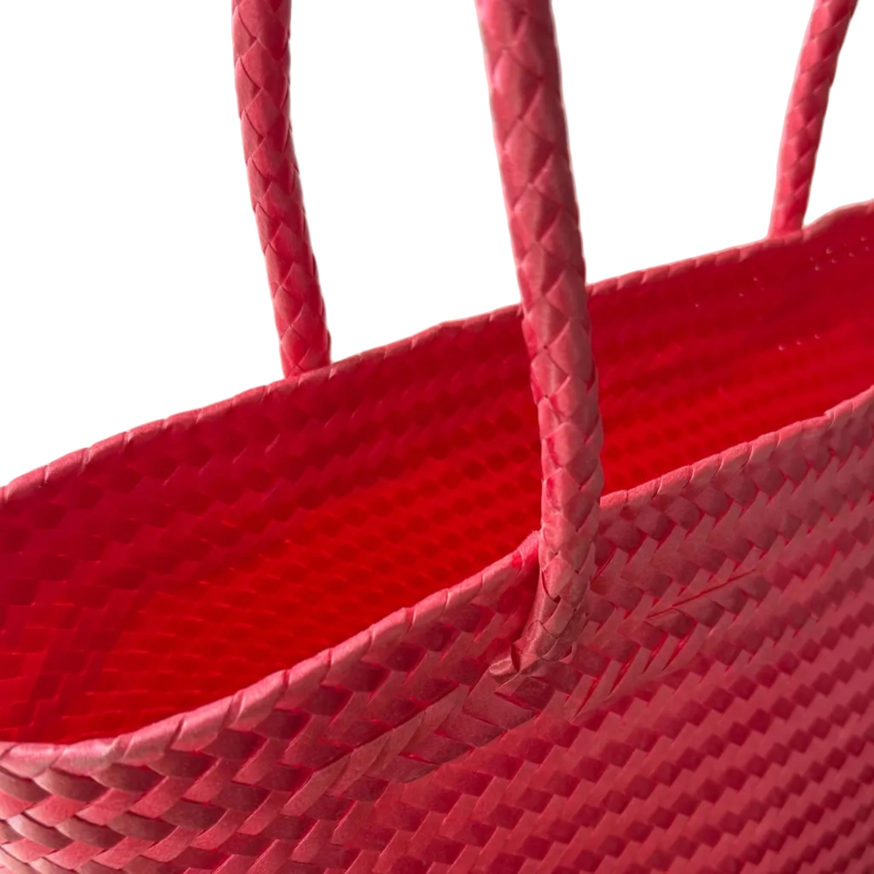 Hand Woven Abelina Red Bag Mexico