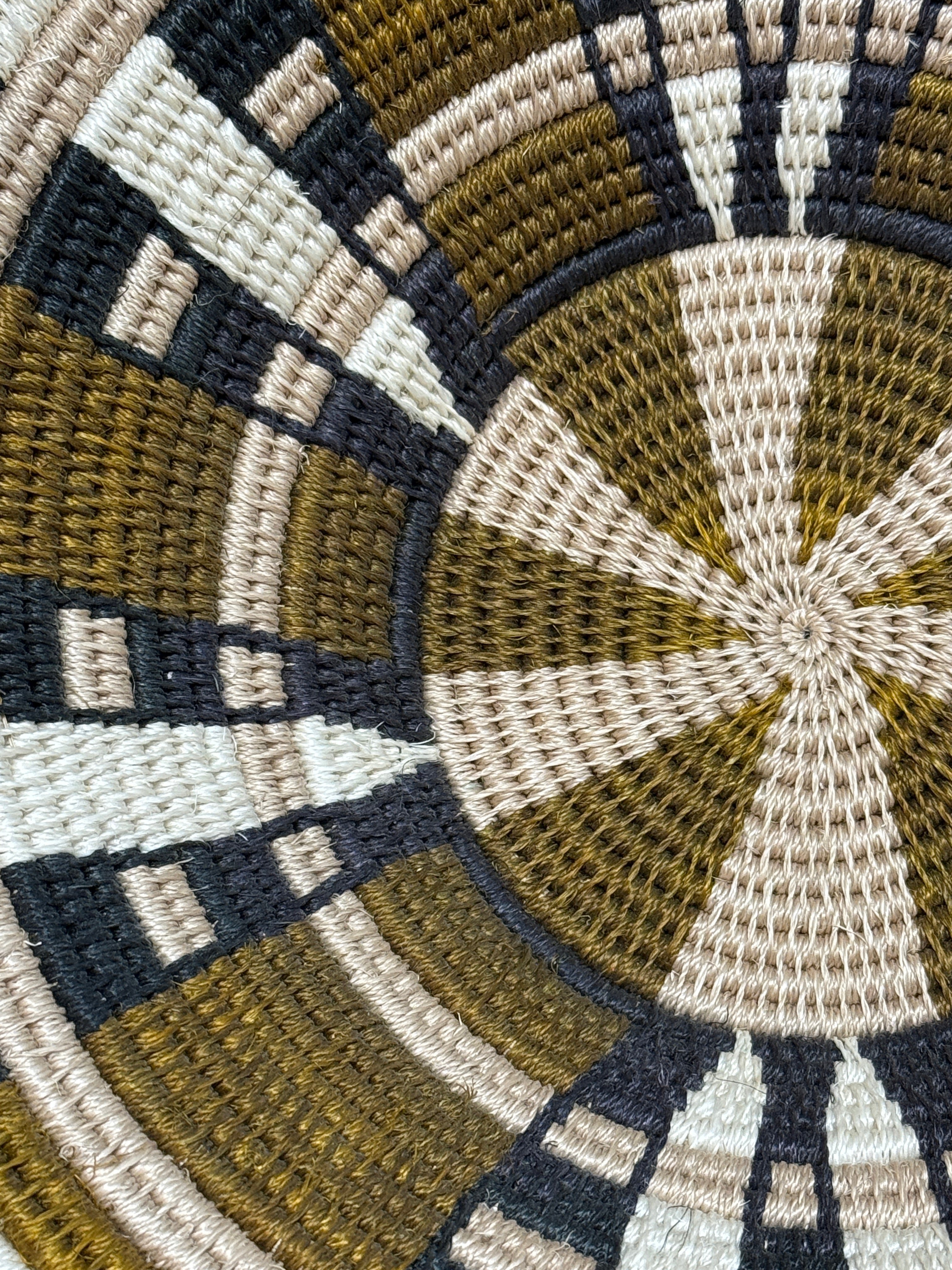 Natural Sisal Brown Large Basket Eswatini