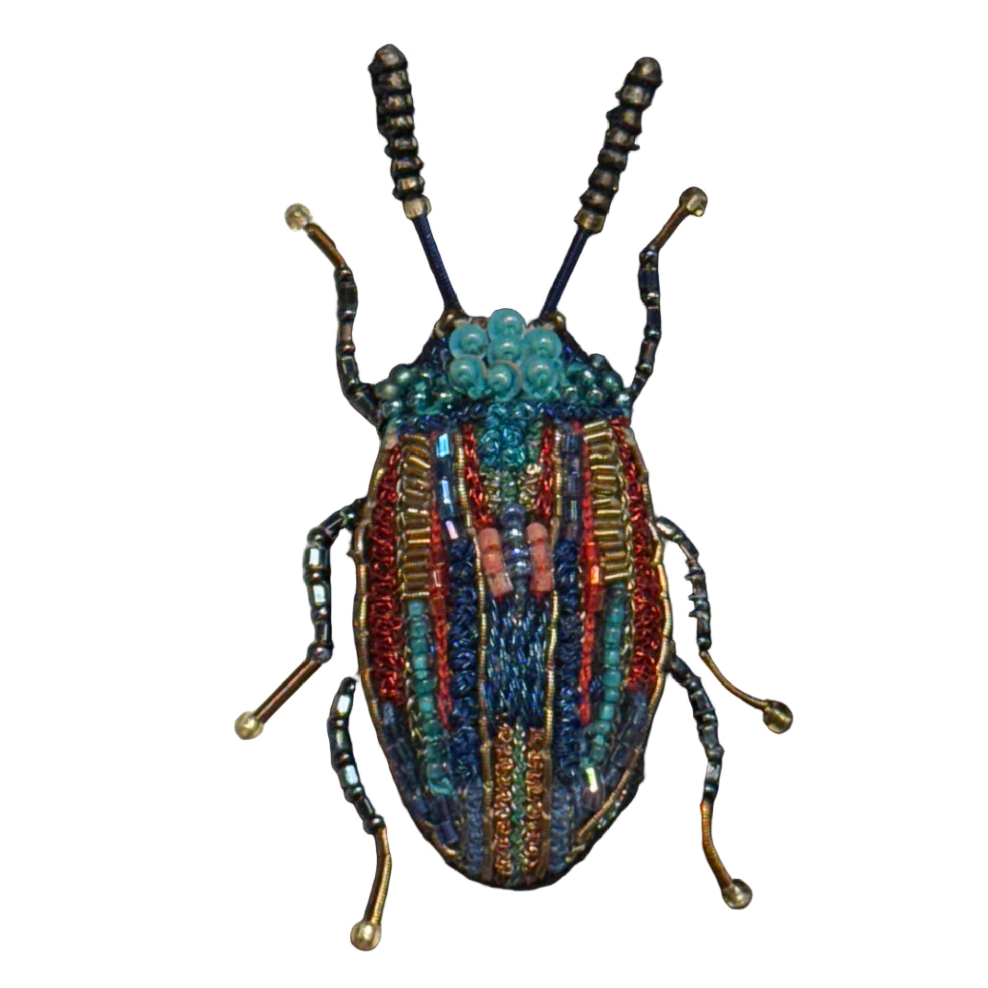Embroidered Brooch - Snowdon Beetle India
