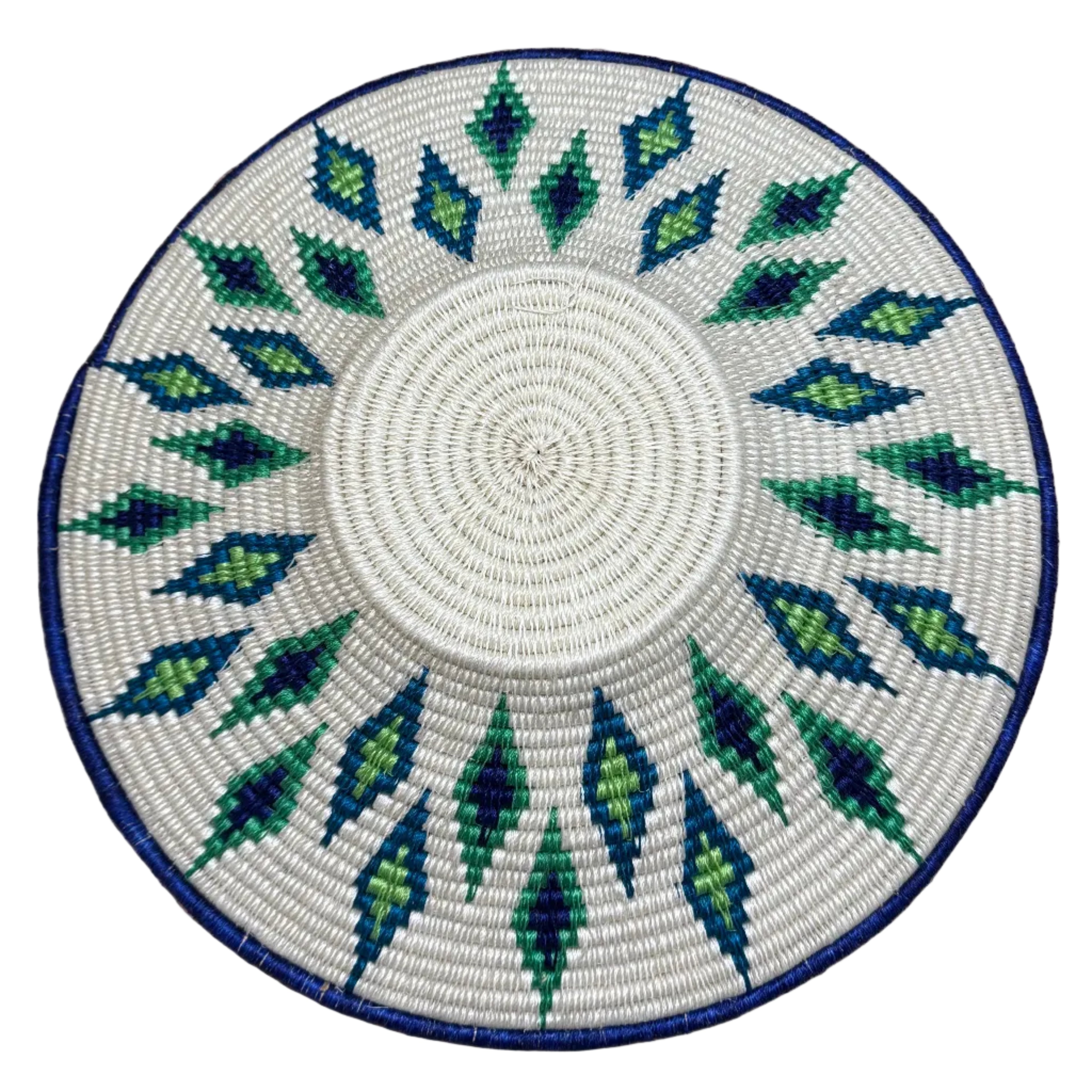 Natural Sisal Blue Large Basket Eswatini