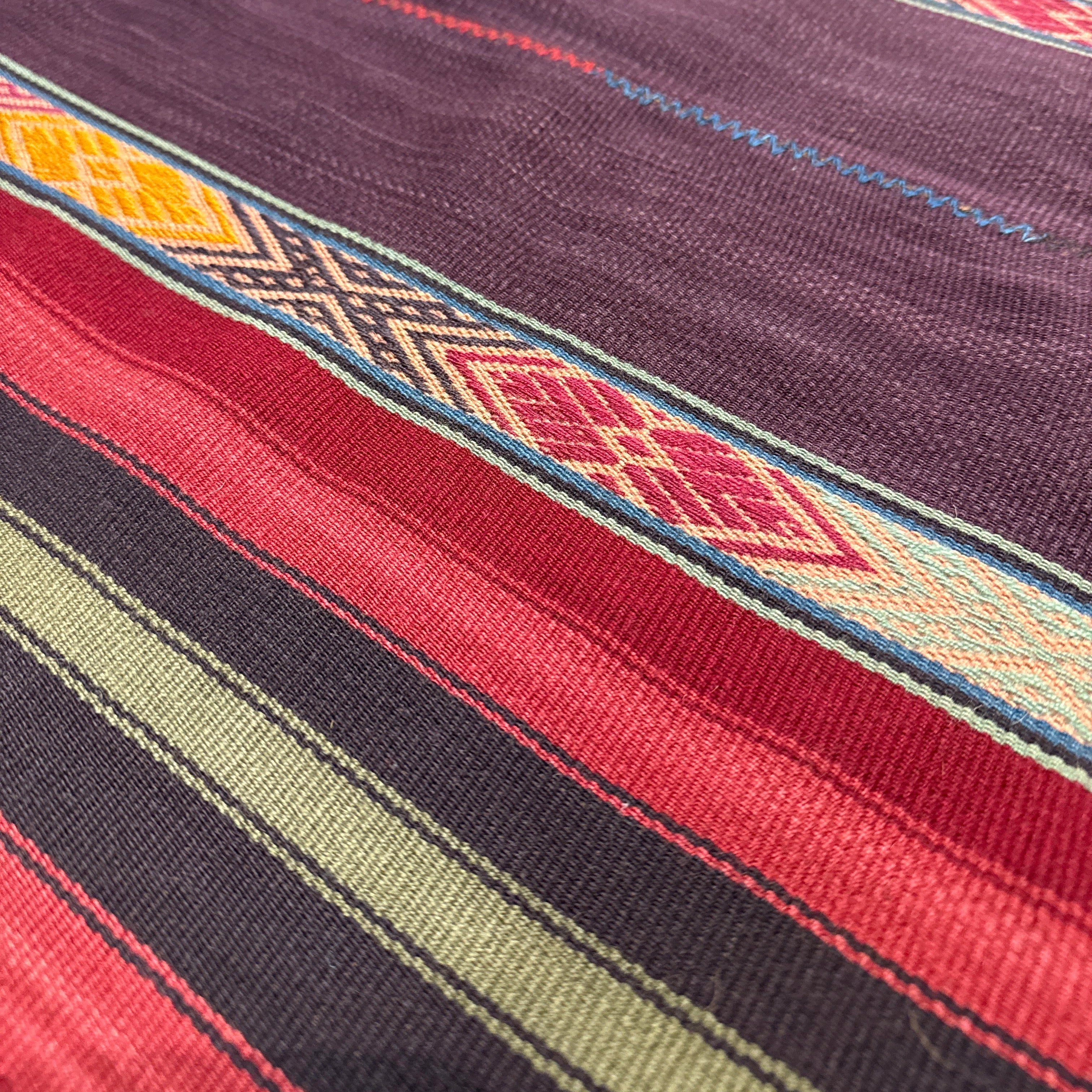 Handwoven Azul Merino and Alpaca Throw Peru
