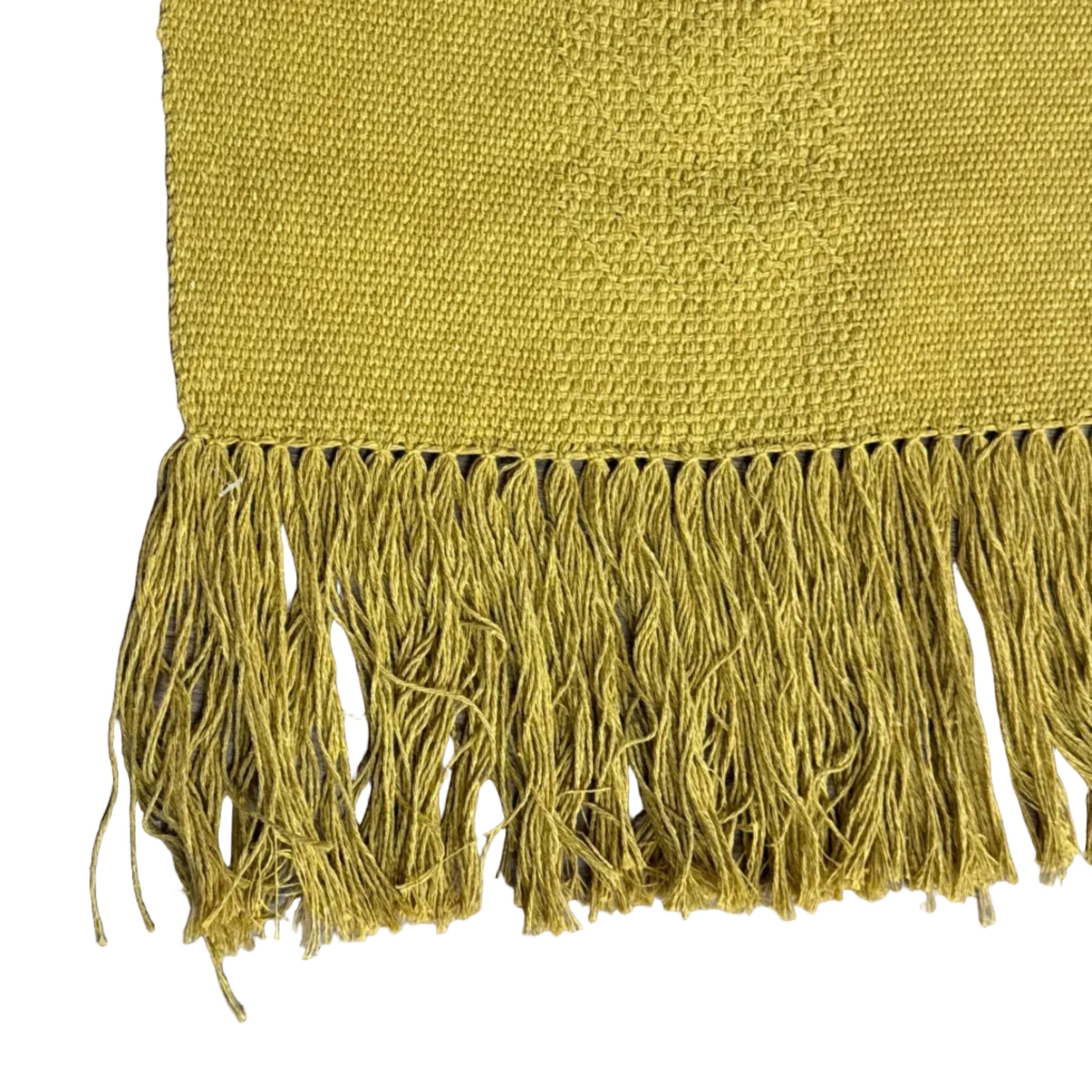 Hand Woven Jalieza Goldenrod Table Runner Mexico
