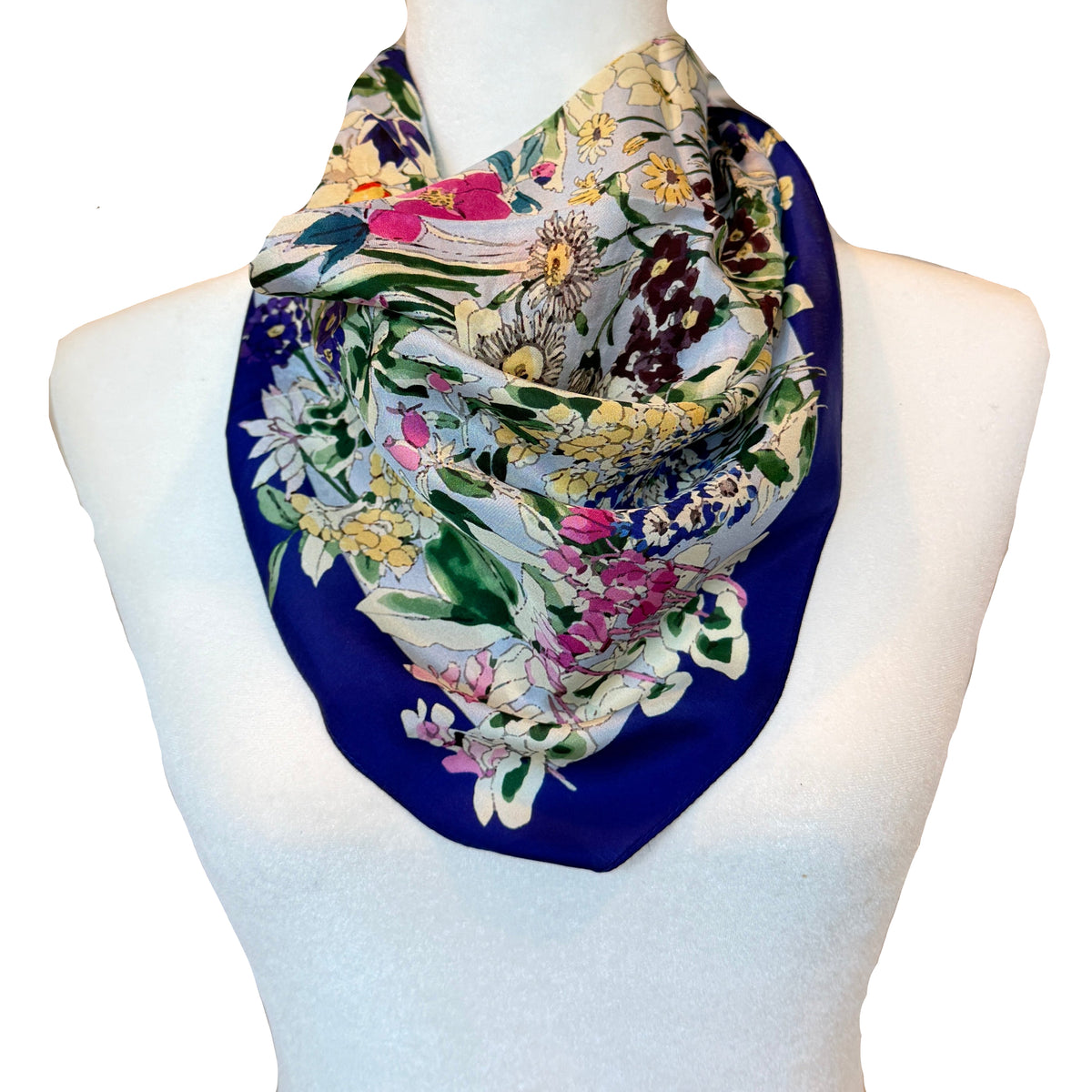 Mulberry Silk Spring Square Scarf India