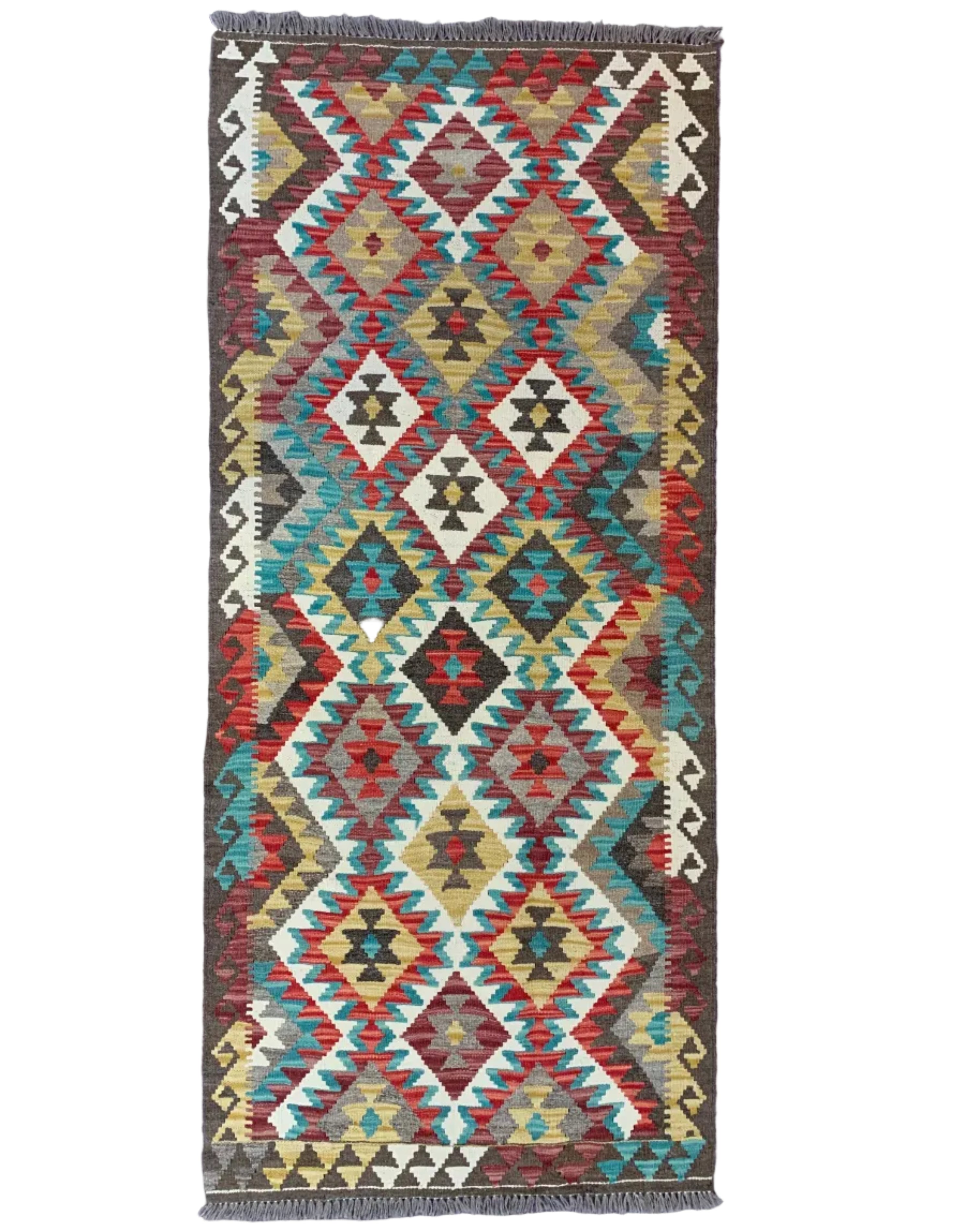 Handwoven Runner Kilim Afghanistan (3x7) - 023