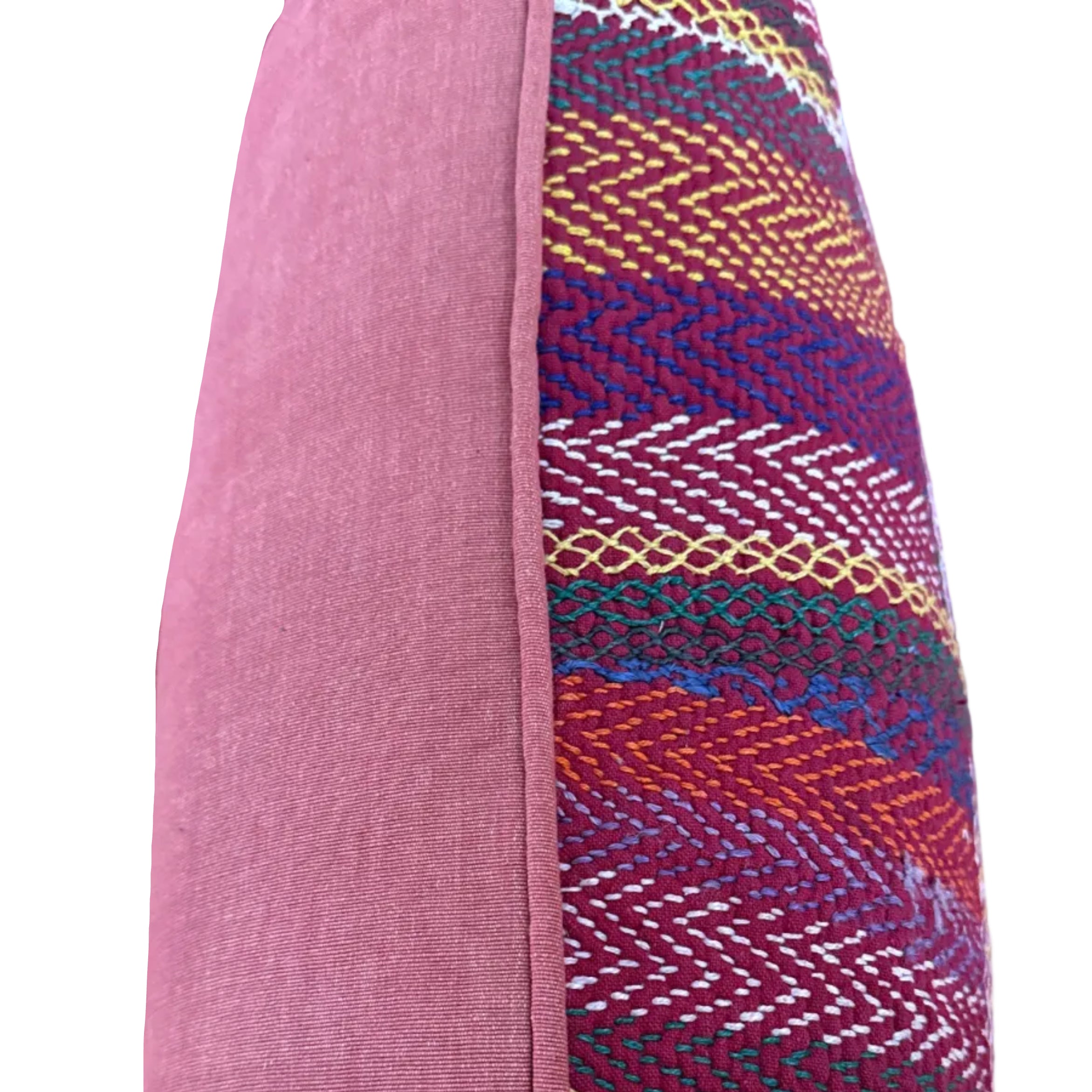Hand Stitched Vintage Banjara Pillow India (24 x 24)