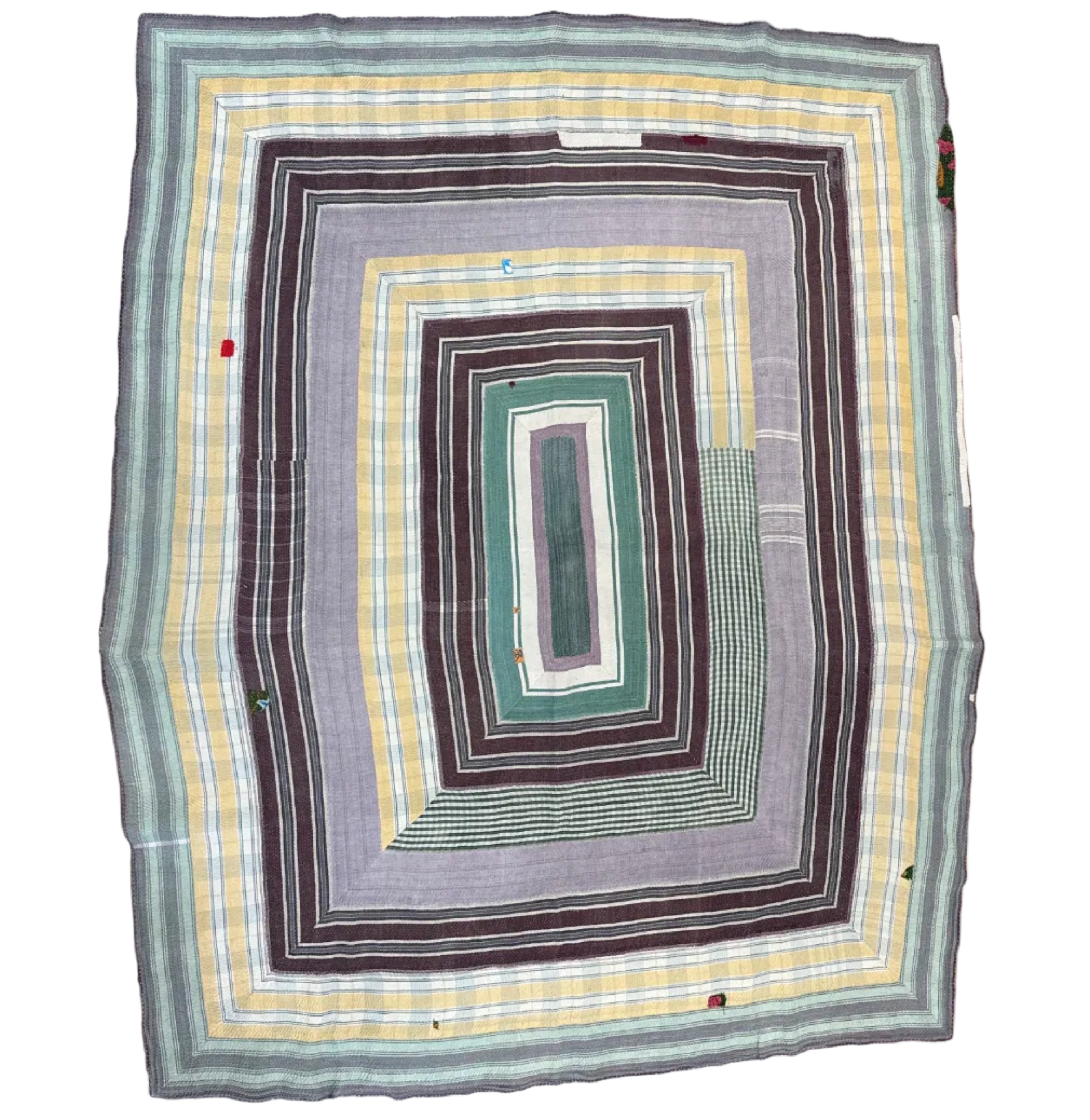 Handmade Kantha Patchwork Quilt India - 25