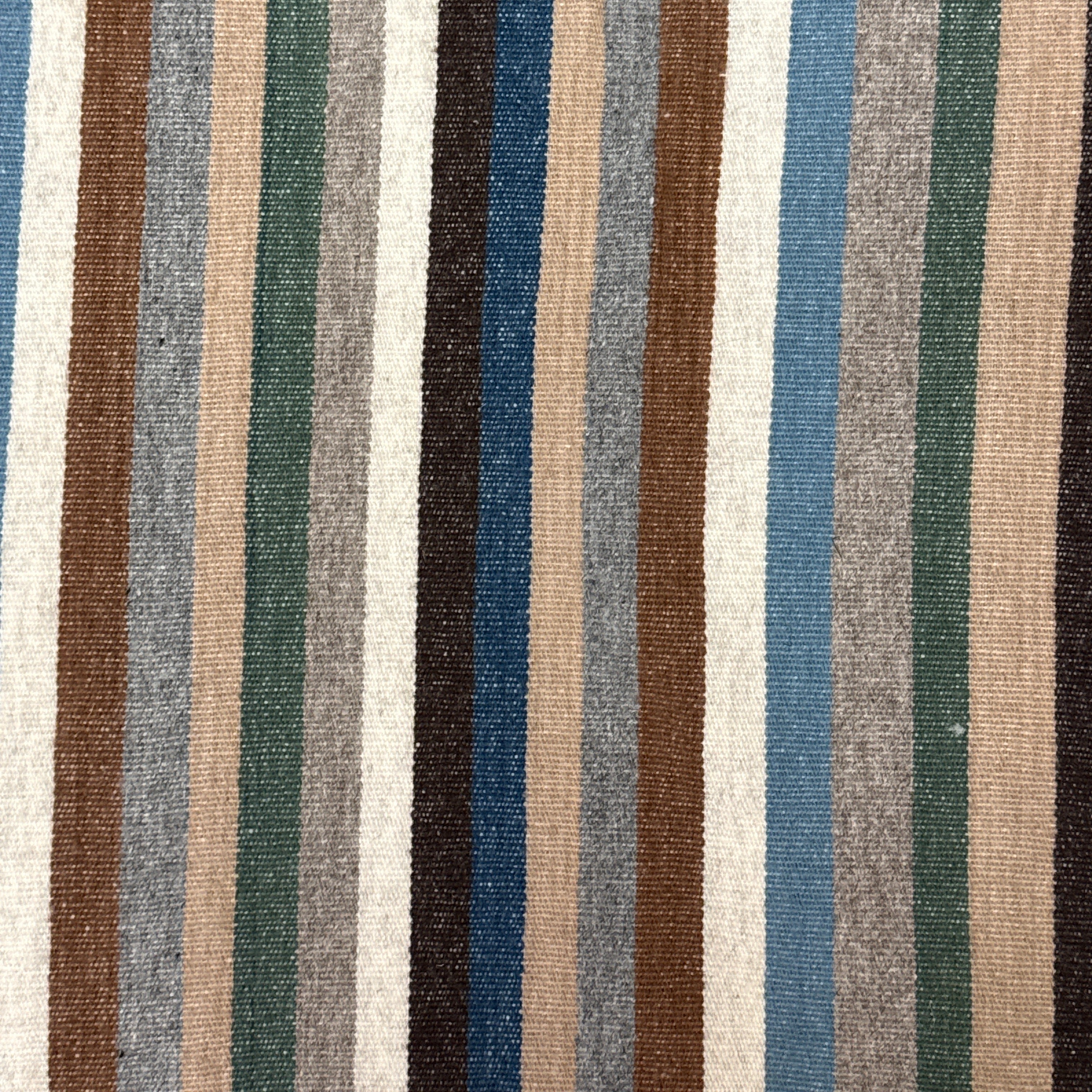 Handwoven Natural Dye Stripes Wool Throw Mexico