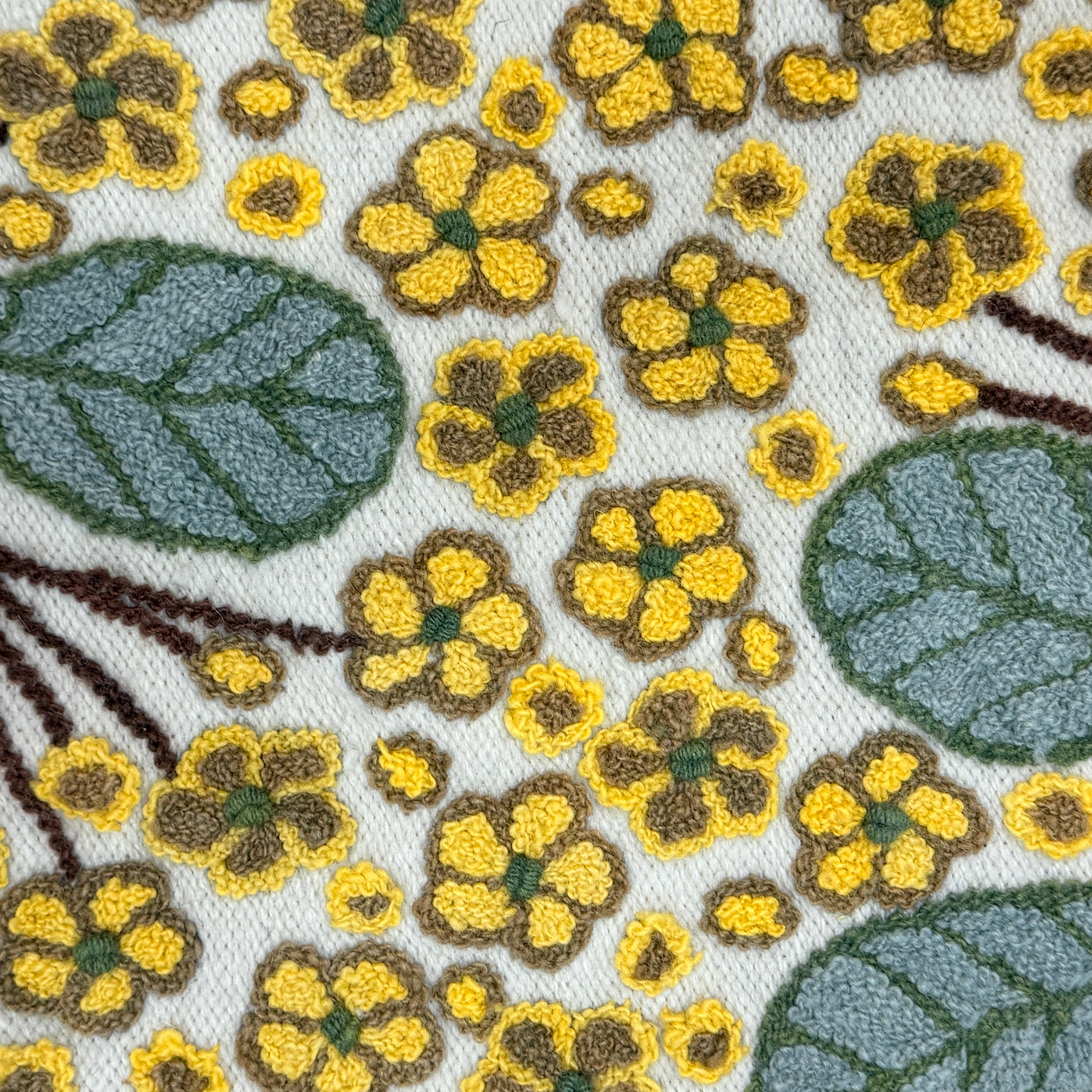 Embroidered Summer Wool Table Runner Peru
