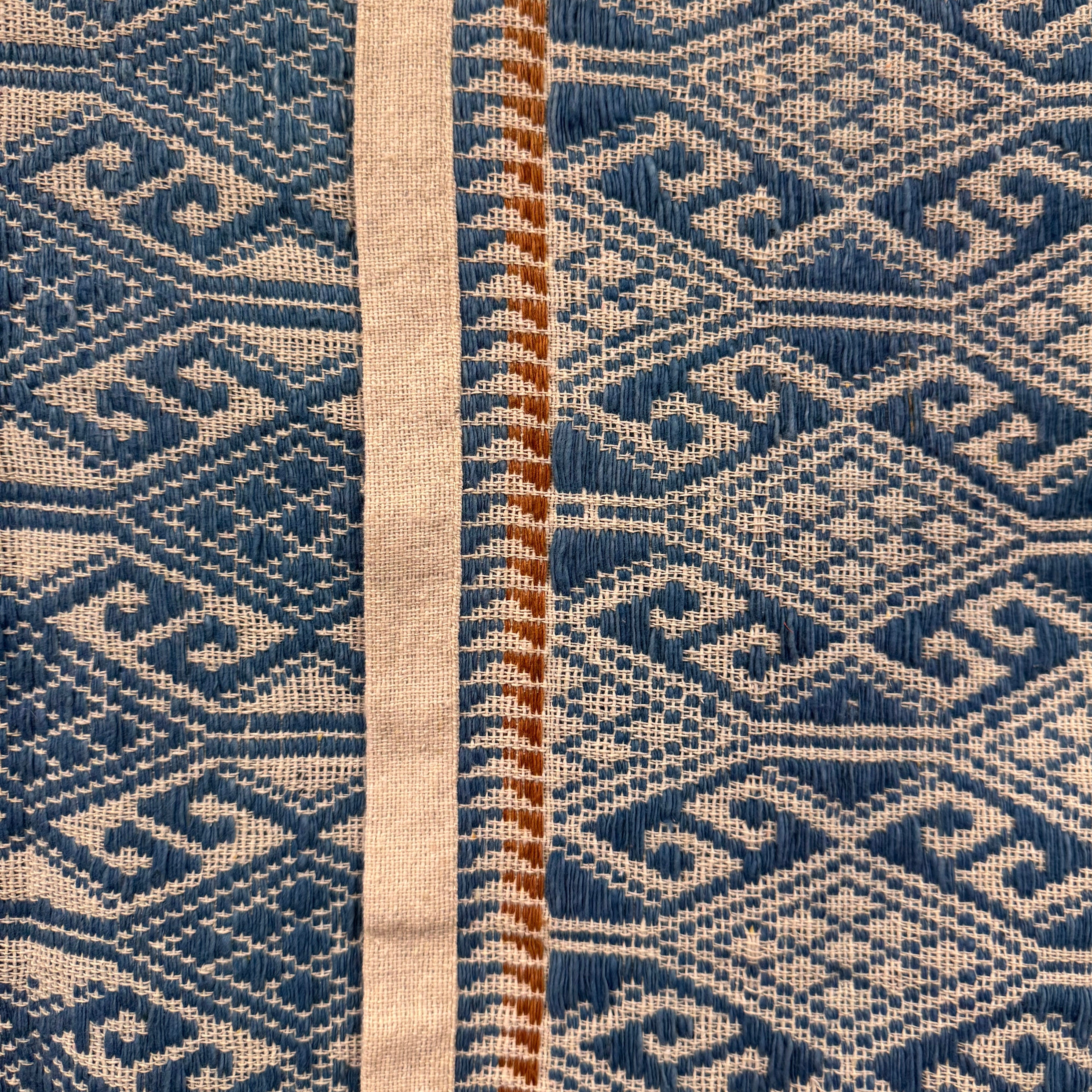 Handwoven Tai Lue Indigo Throw Laos