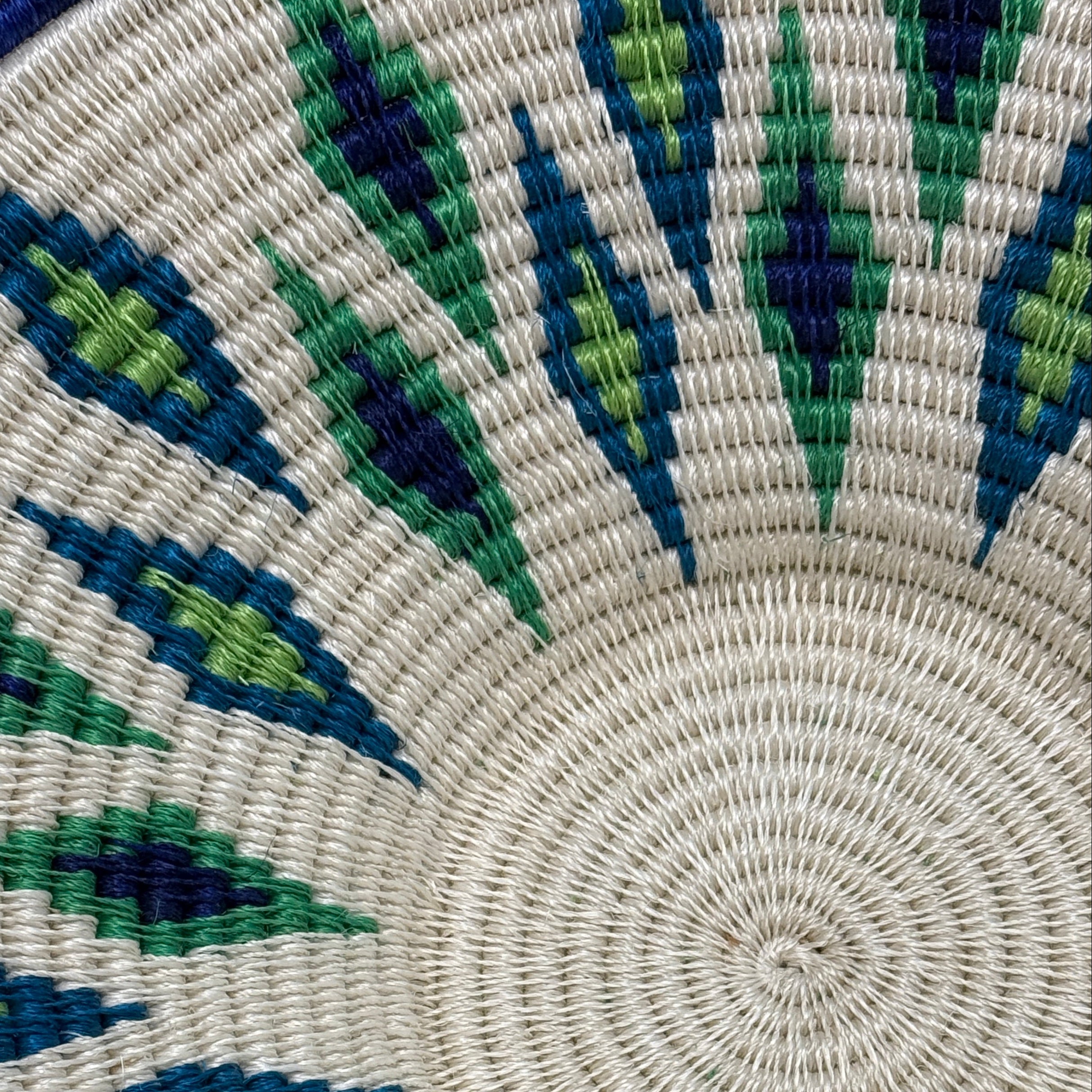 Natural Sisal Blue Large Basket Eswatini