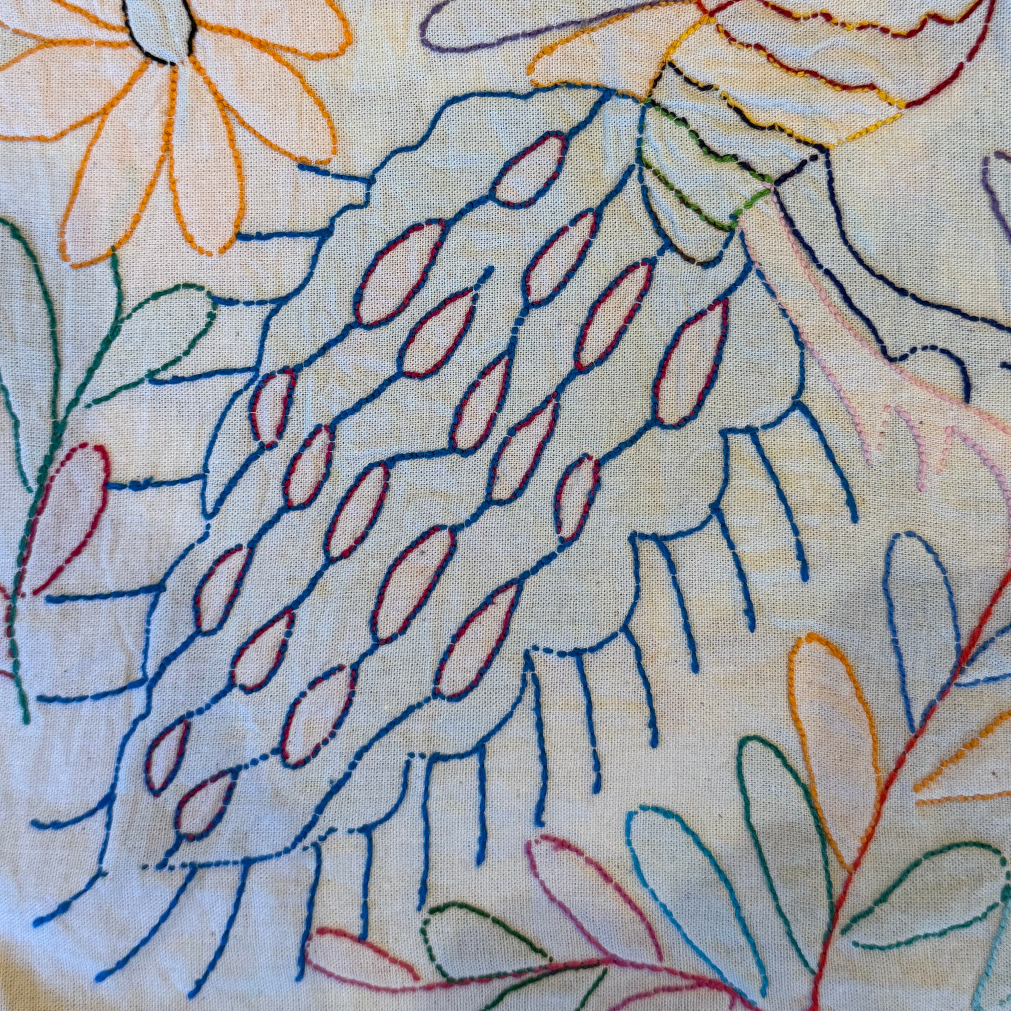 Embroidered Otomi Wall Hanging Mexico