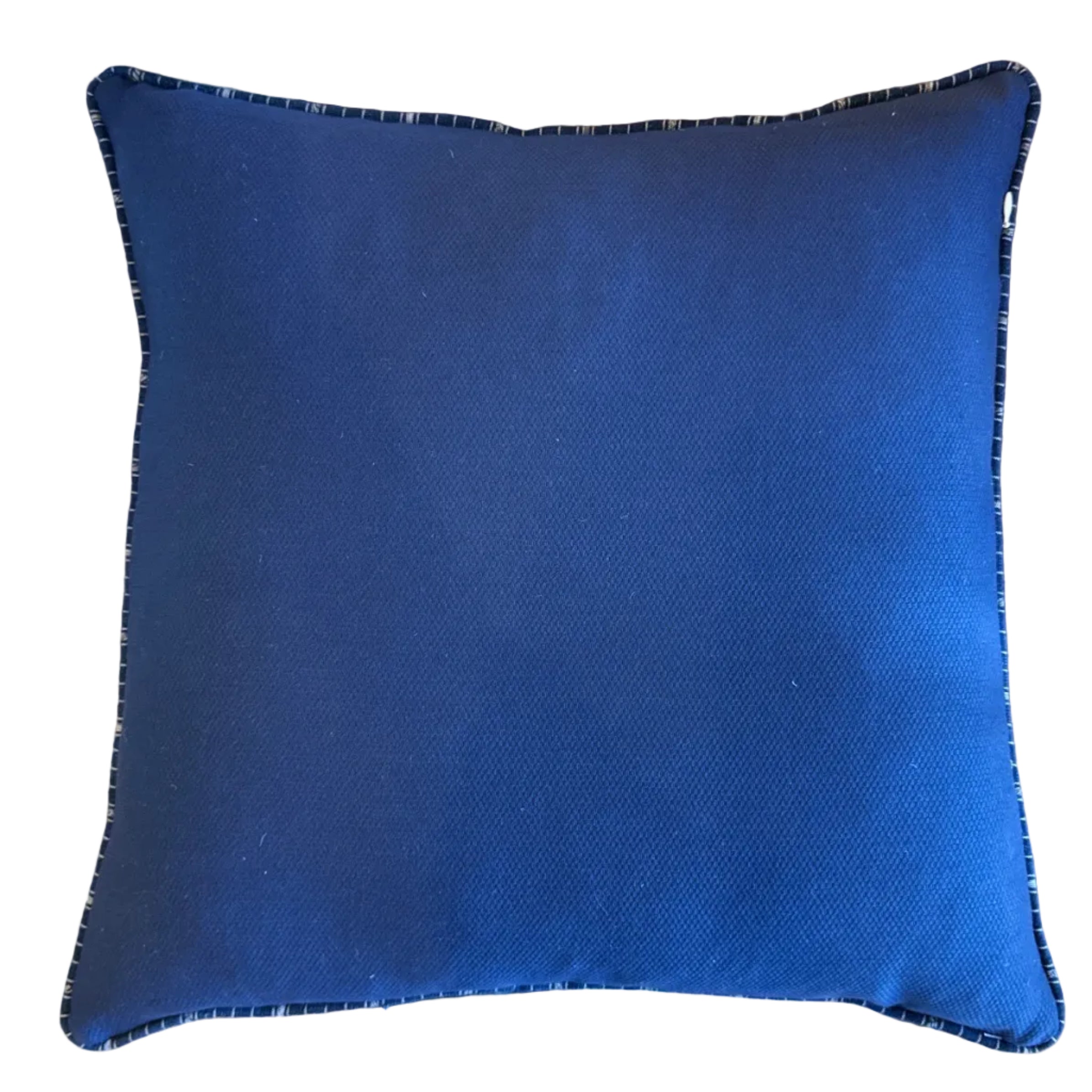 Embroidered Indigo Corte Pillow Guatemala (20x20)