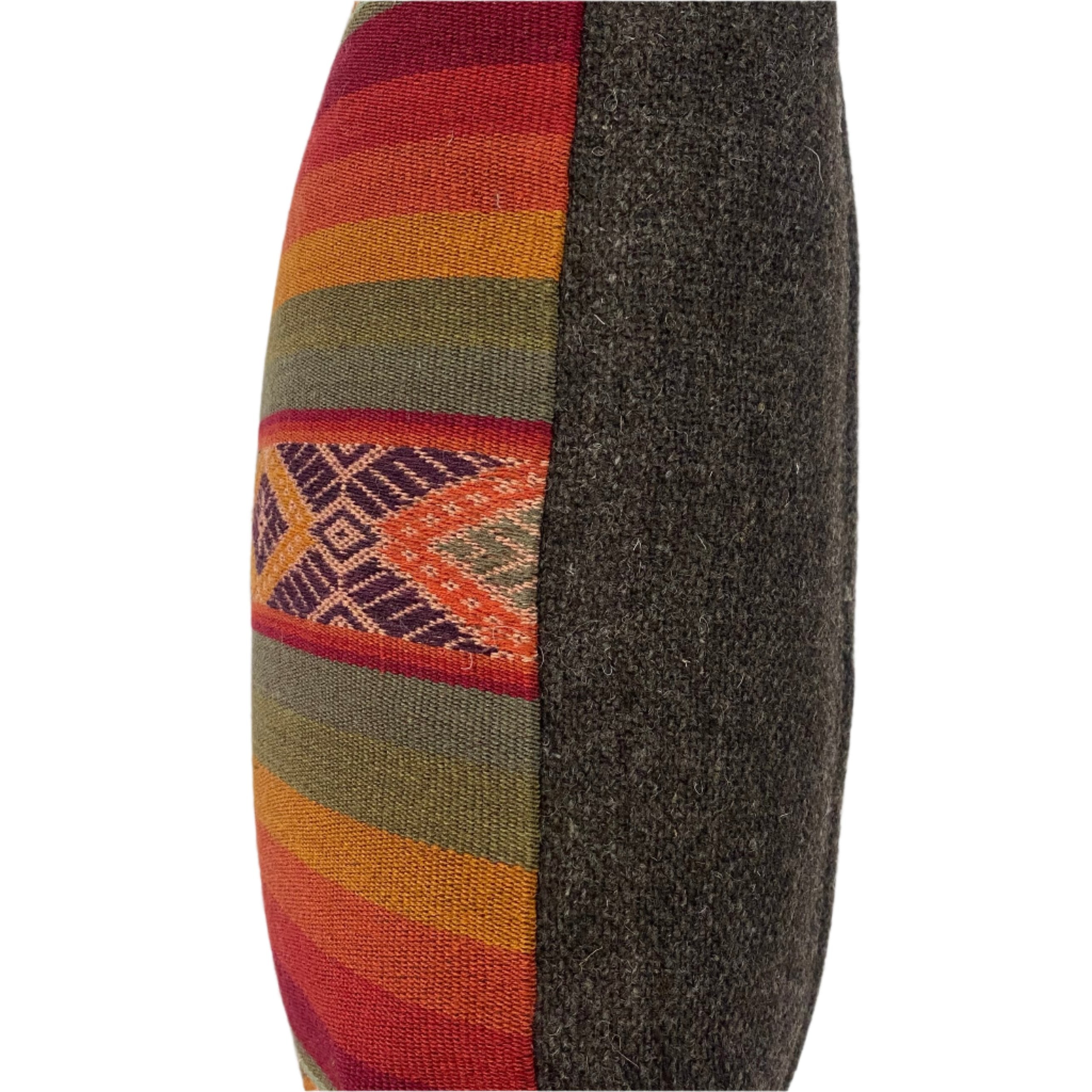 Handwoven Wool Natural Dyed Pillow Peru (19x19) - Multicolor