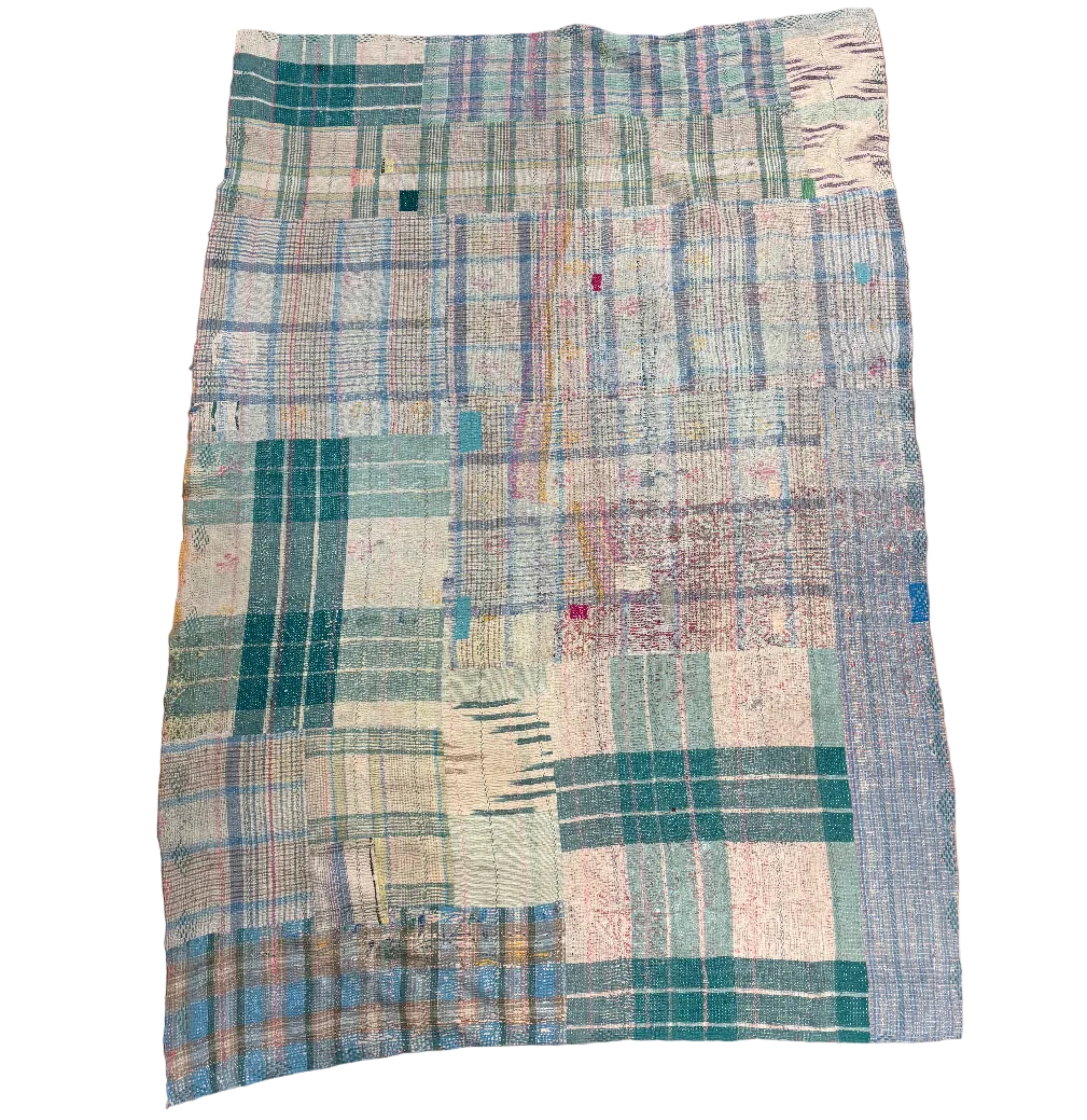 Handmade Cool Kantha Patchwork Quilt India