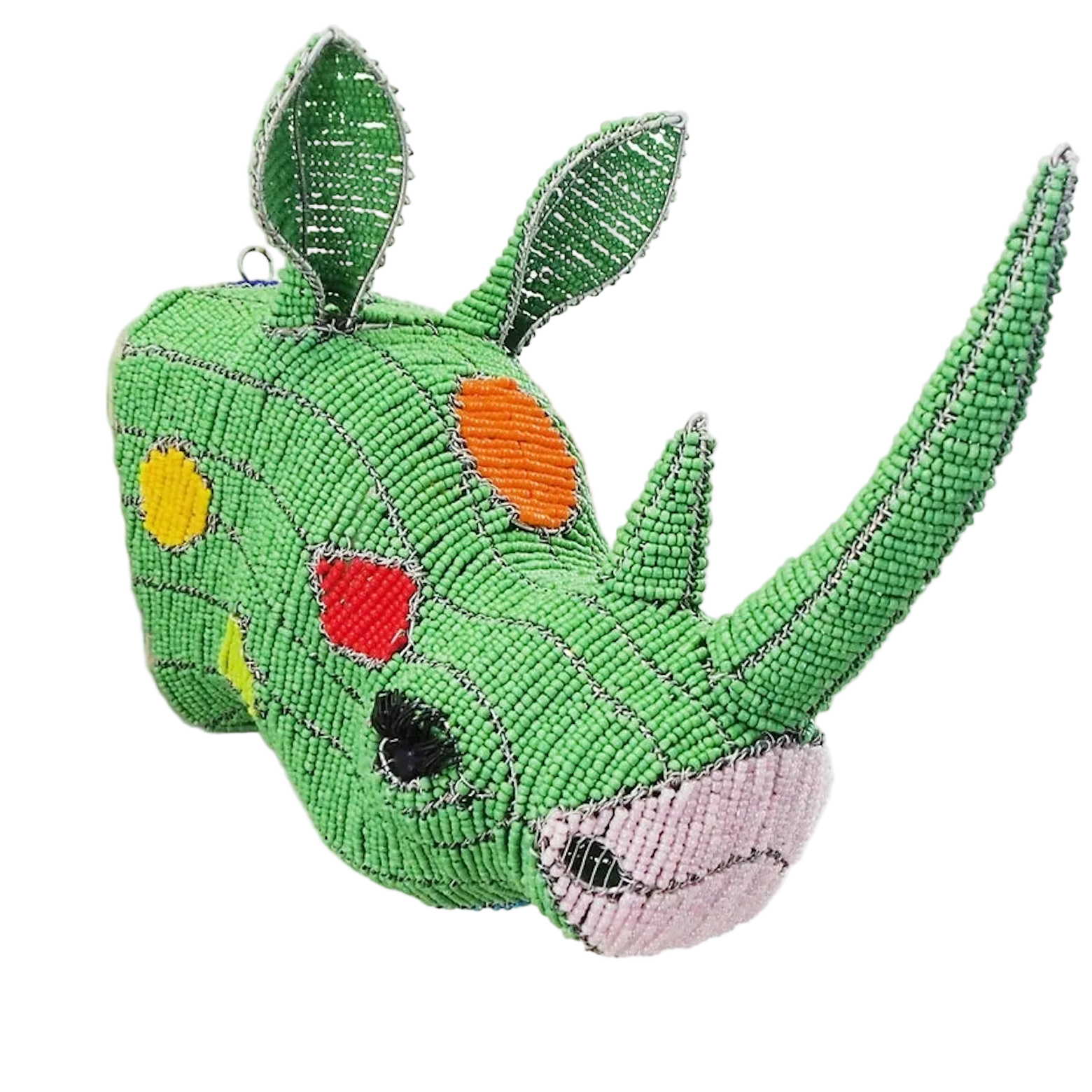 Handmade Beaded Rhino Head South Africa