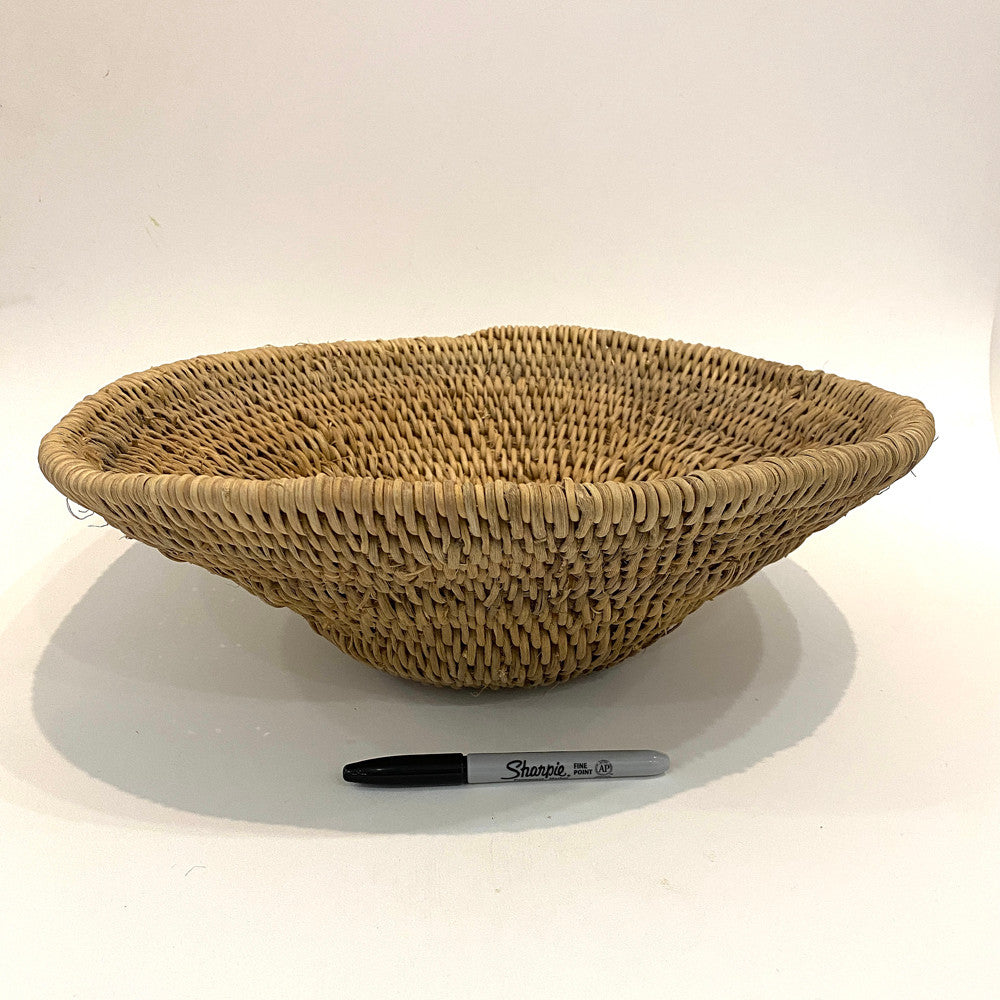 Side view of handmade basket Bowel from Buhera region of Easter Zimbabwe