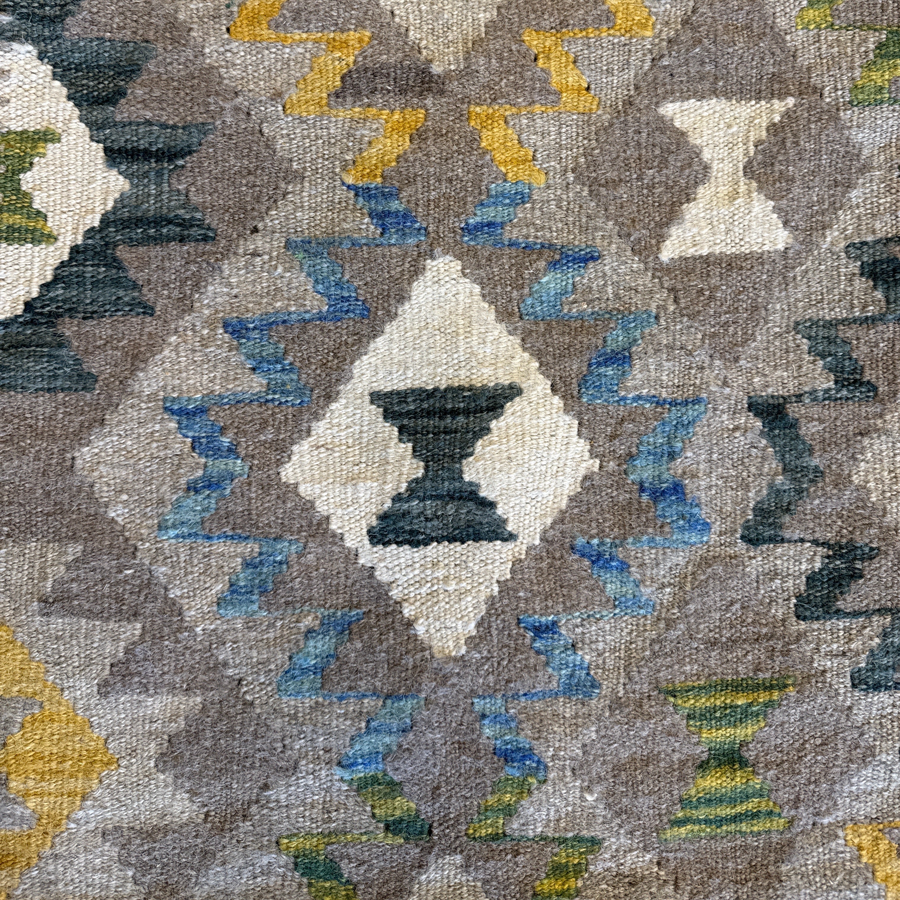 Handwoven Wool Kilim Large Rug Afghanistan (5x7) - 015