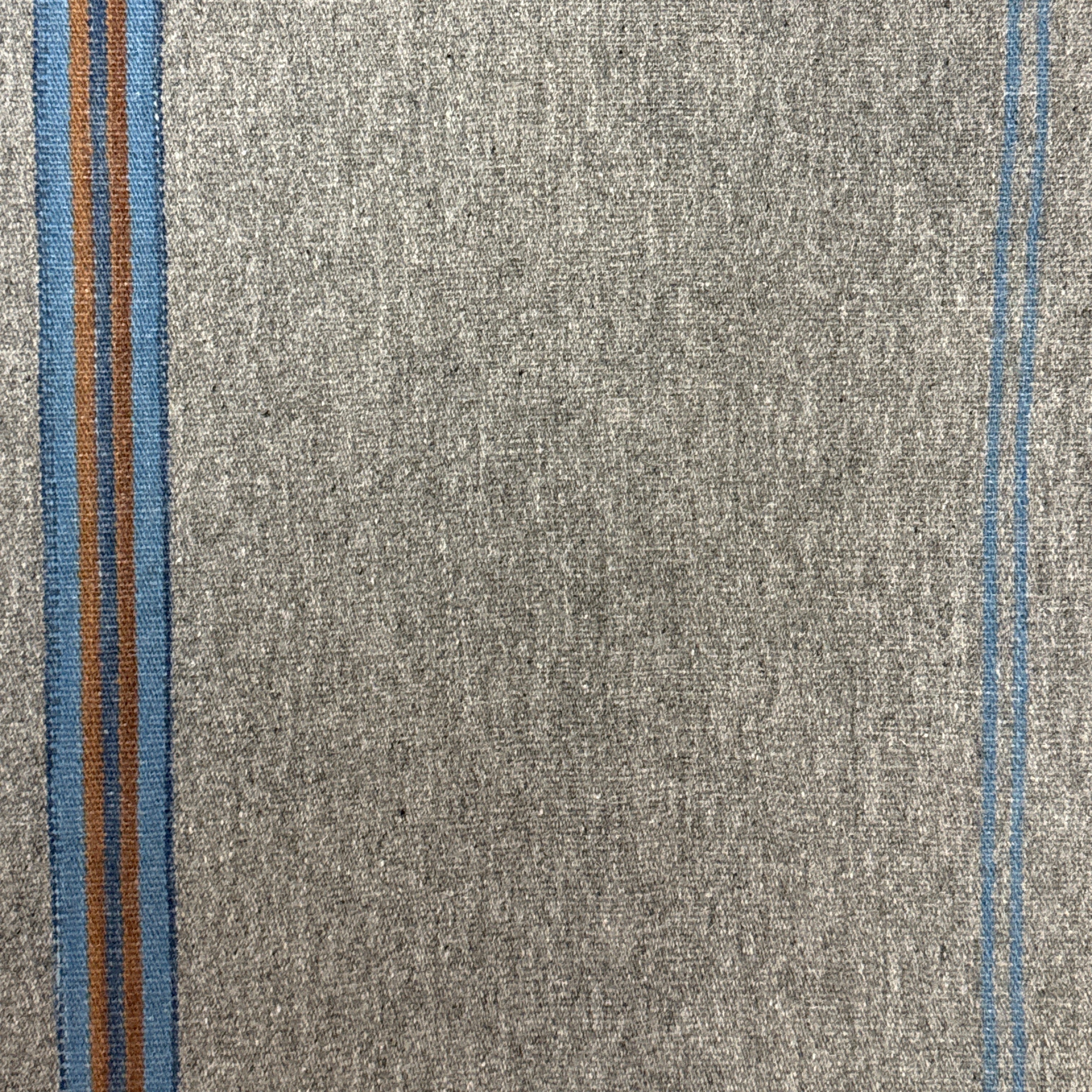 Handwoven Natural Dye Grey Wool Throw Mexico